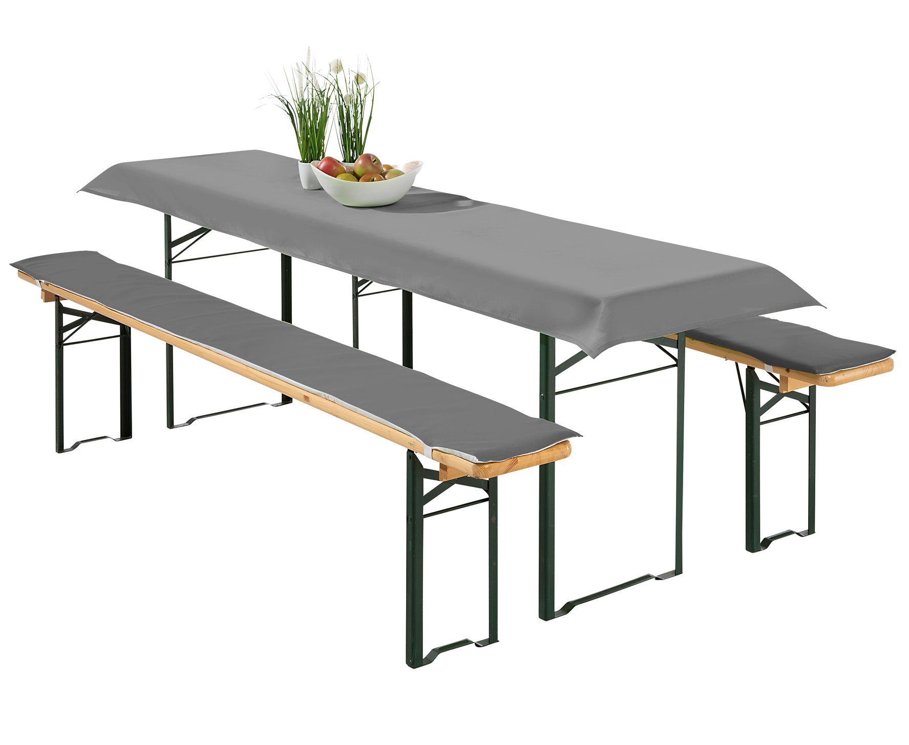 heimtexland Hussen-Set Bierzeltgarnitur Polster Deko Auflagen Set 3-tlg, 2 günstig online kaufen