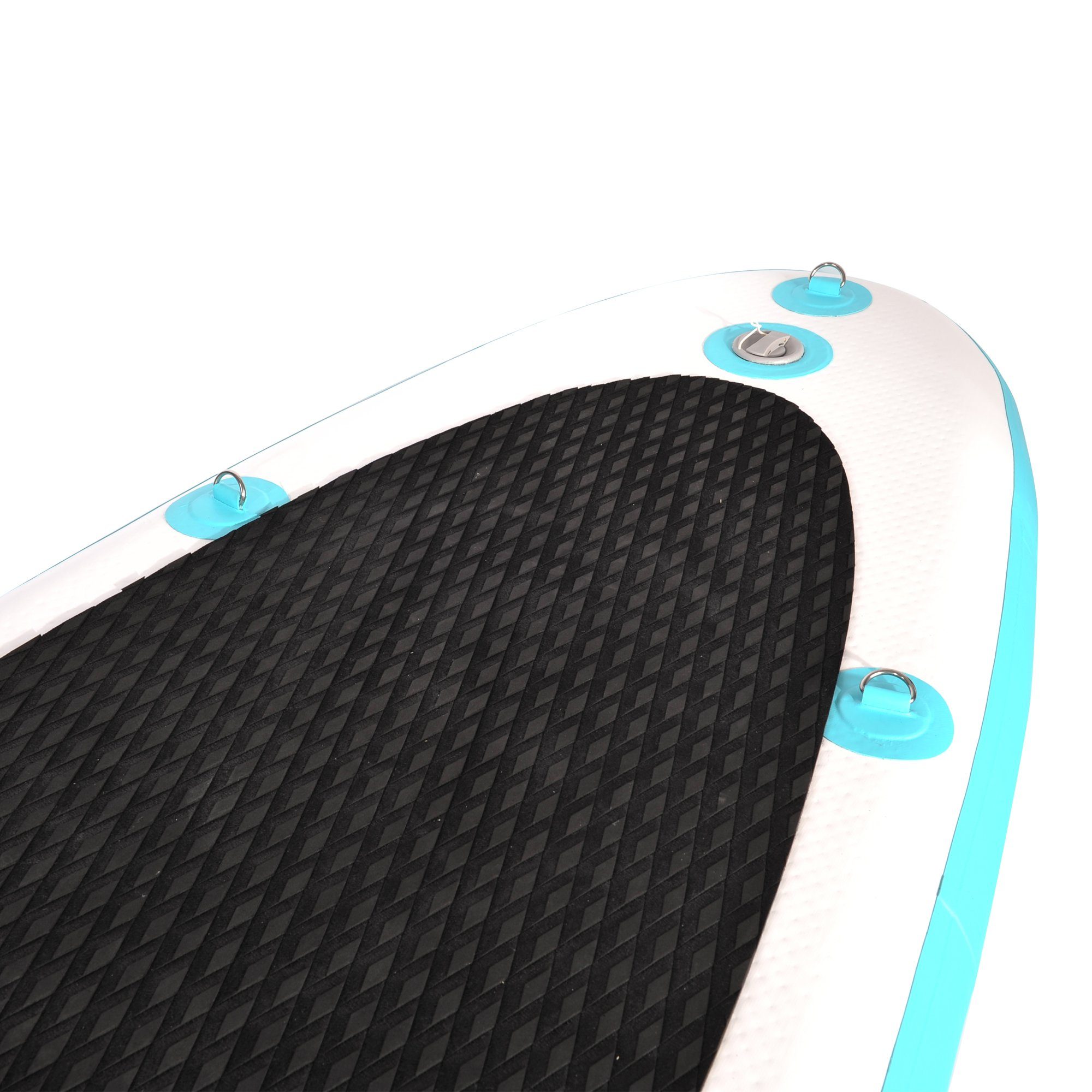 NEMAXX Inflatable SUP-Board, Stand Paddel Tasche, - Nemaxx - 320x78x15cm, up Surfbrett, Surf-Board Paddle inkl. transportieren türkis/gelb zu PB320 & Board aufblasbar leicht 