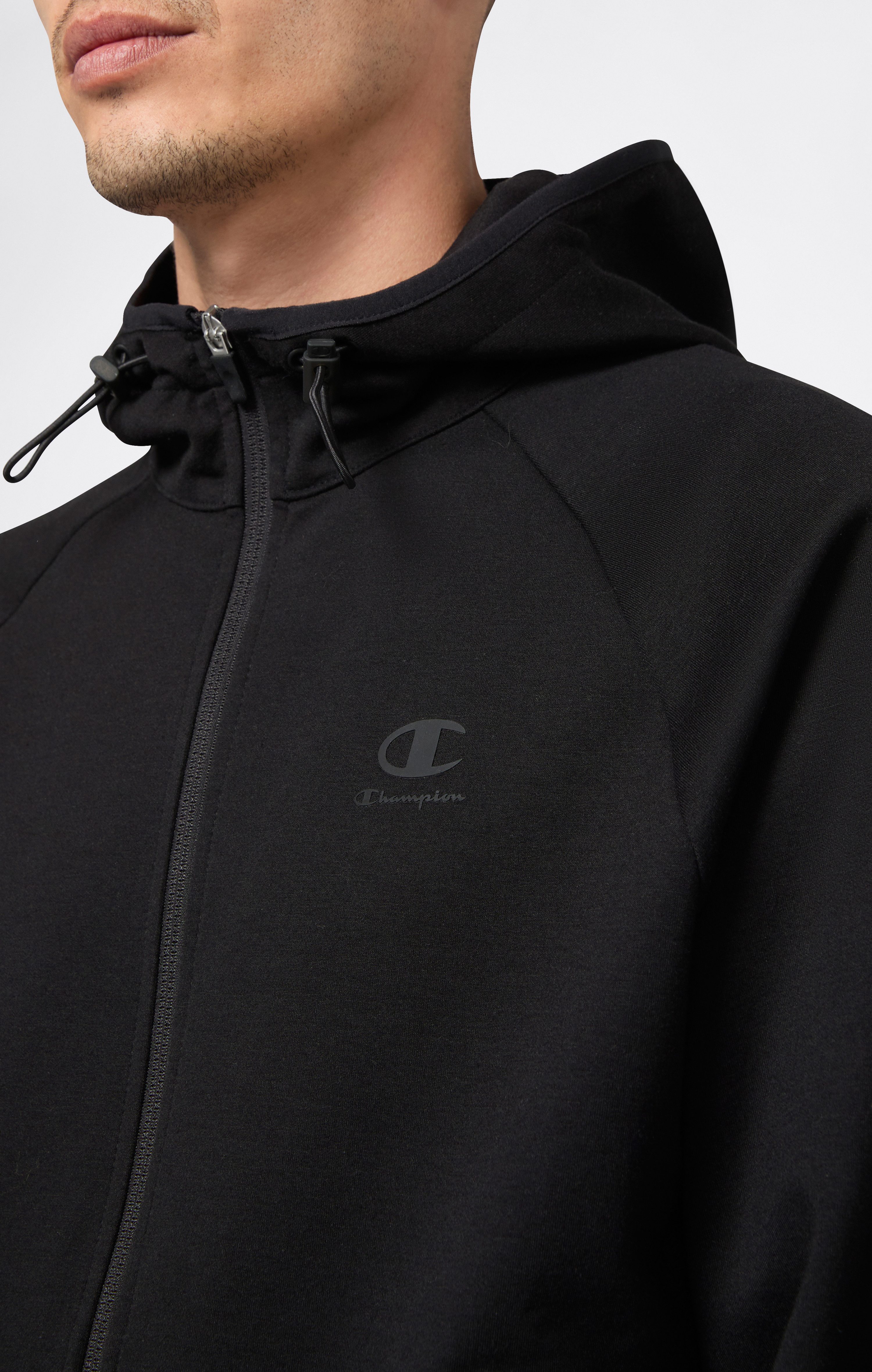 Champion Kapuzensweatjacke Langarm-Ausführung, aus Polyester, Baumwolle und Elasthan – Bild 3 von 5