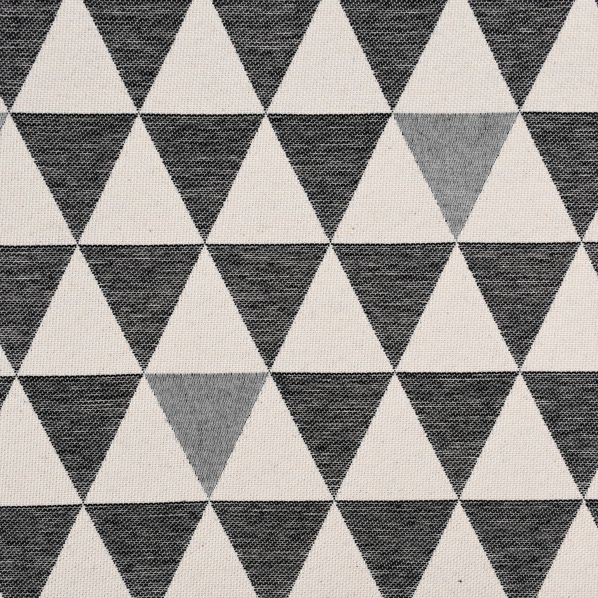 SCHÖNER LEBEN. Stoff Dekostoff Doubleface Premium Triangel Retro Scandi schwarz hellbeige 1