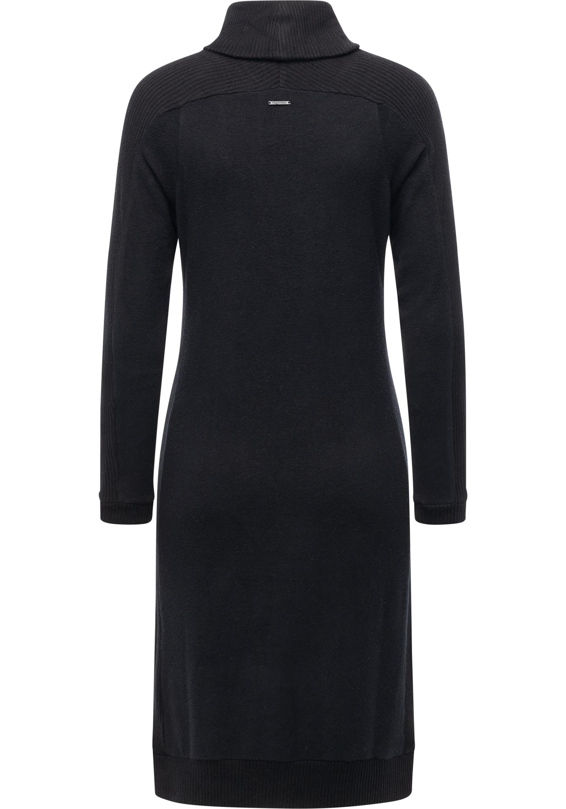 Ragwear Jerseykleid Peona Modisches Damen Pulloverkleid mit Rollkragen