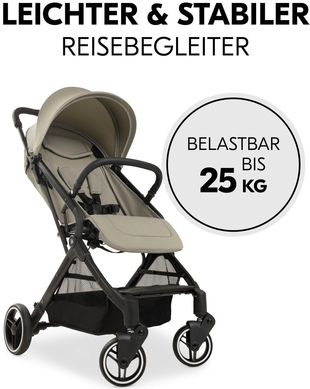 dark Care N Hauck Travel Plus, olive Kinder-Buggy