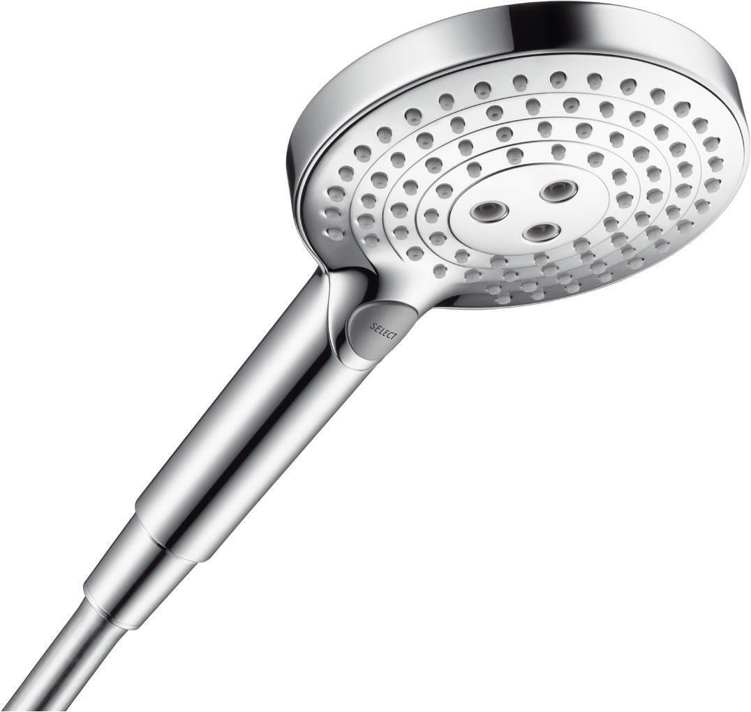 Duscharmatur Hansgrohe Handbrause Raindance Select S120 mit 3 Strahlarten 26530000