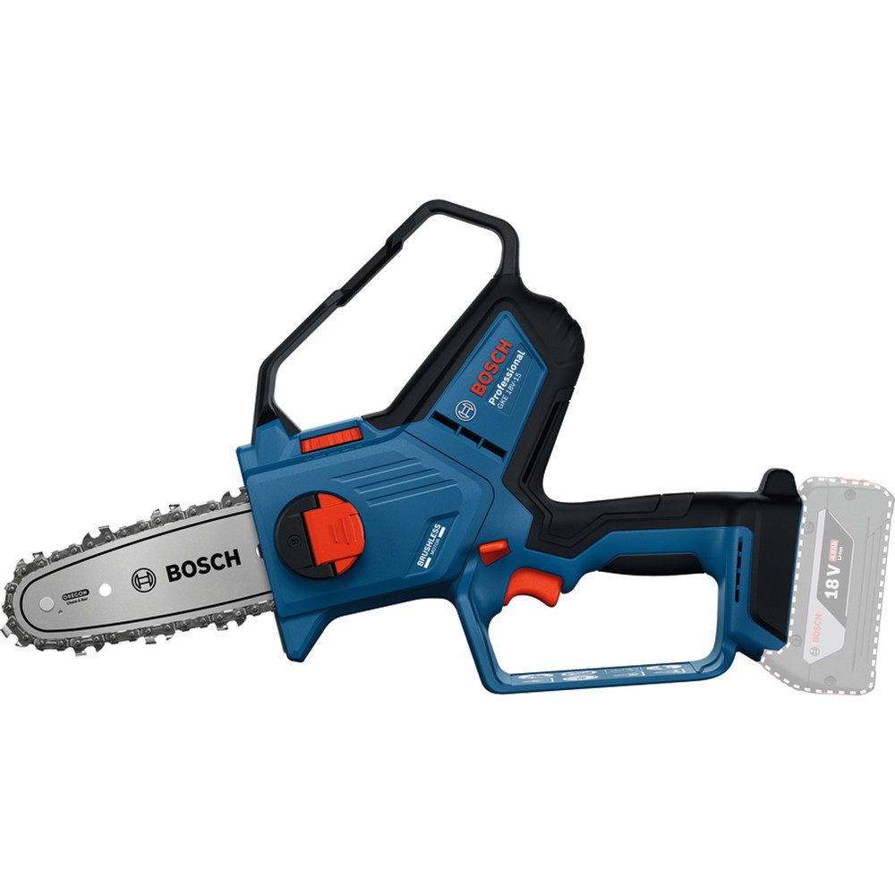 Bosch Professional Akku-Kettensäge Mini » GKE 18V-15«, BxLxH: 28x51x11 cm, ohne Akku, ohne Ladegerät
