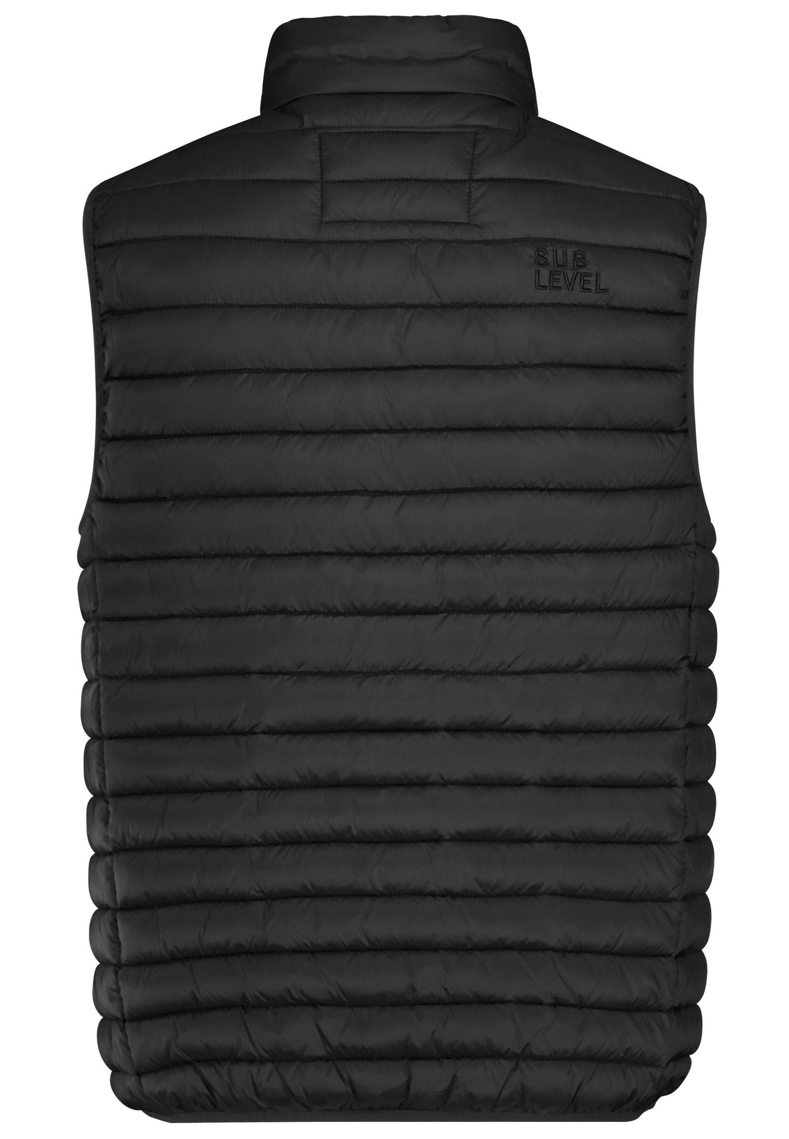 SUBLEVEL Steppweste Leichte Bodywärmer Outdoor Weste Übergangsjacke mit Stehkragen