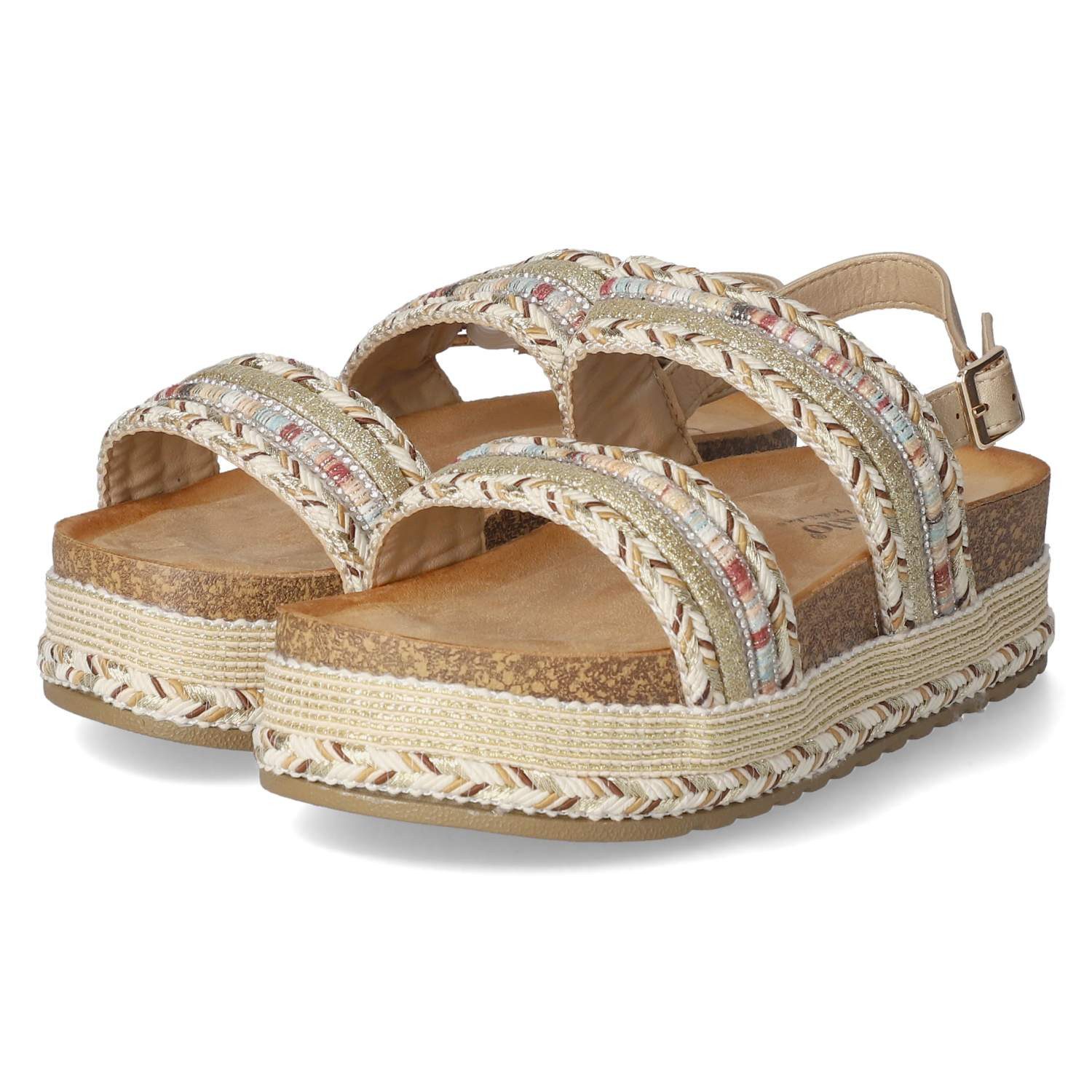 Palado Palado 2WJ1081004-8500 Damen Textil & Synthetik gold Sandalette