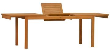 Kai Wiechmann Gartentisch Premium Teak Ausziehtisch als moderner Holztisch aus Teak, ausziehbarer und unbehandelter Teaktisch