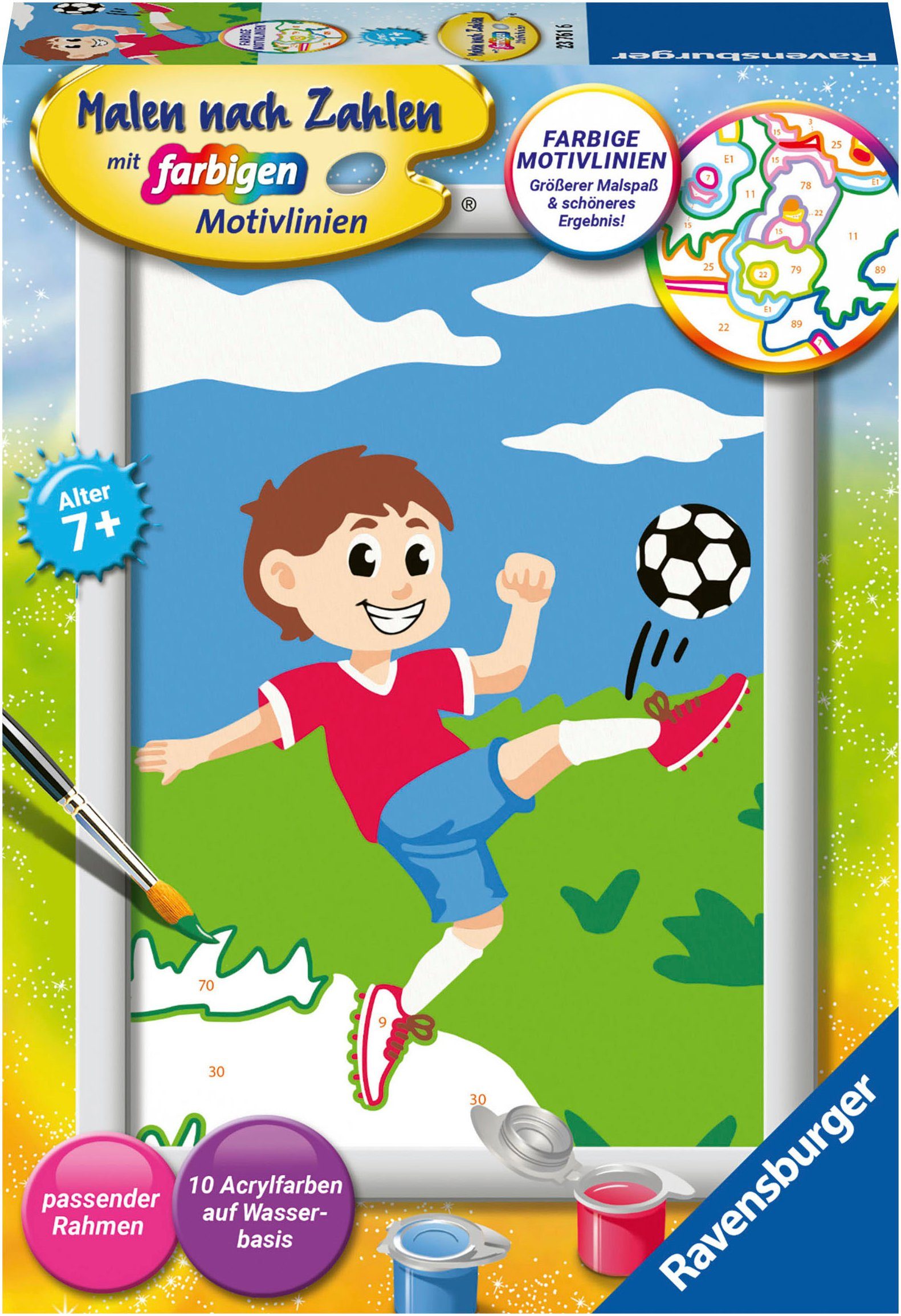 Ravensburger Malen nach Zahlen Spaß am Fußball, Made in Europe