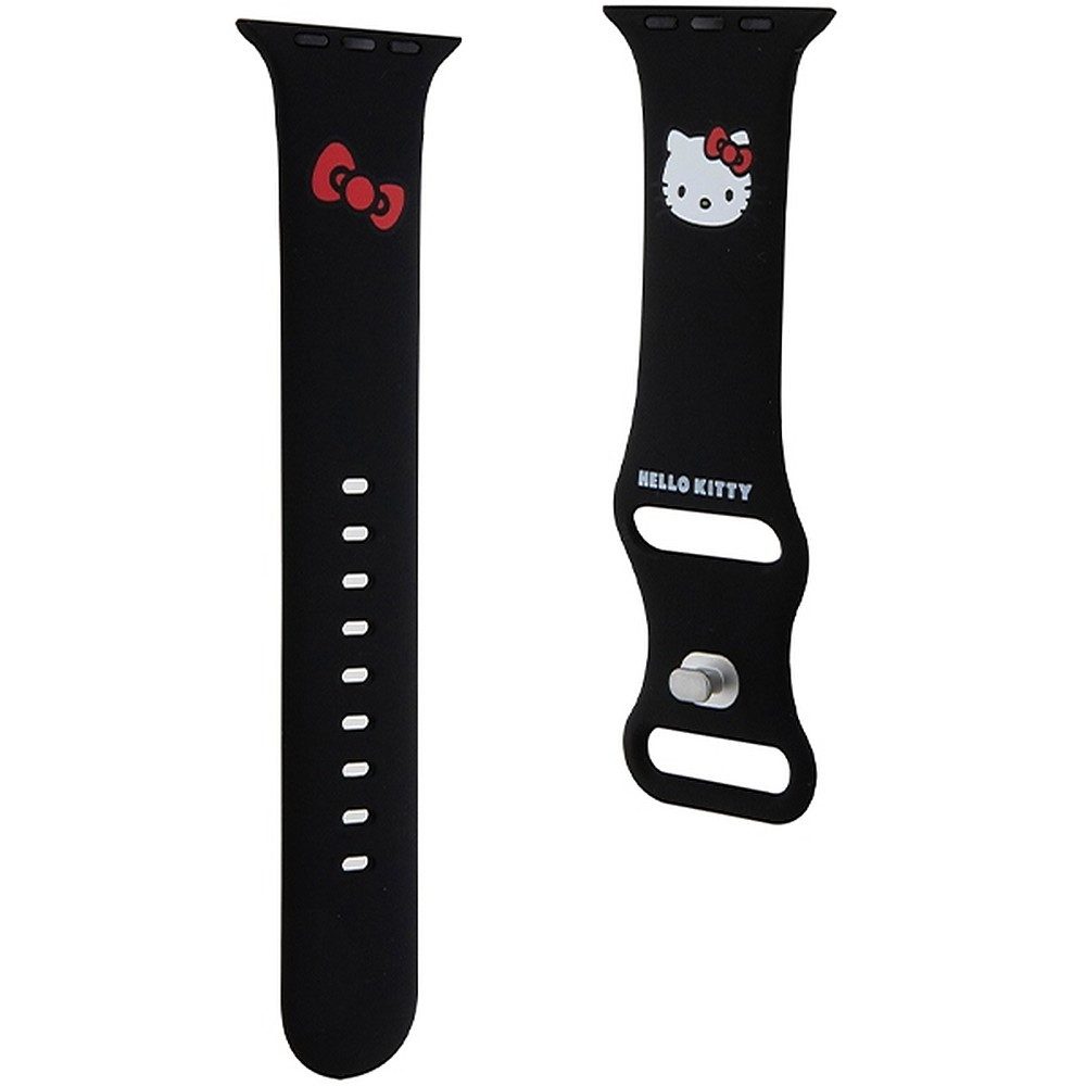 Hello Kitty Smartwatch-Armband Ersatzarmband Wechselarmband Sportarmband, Hello Kitty Motiv, Silikon, längenverstellbar