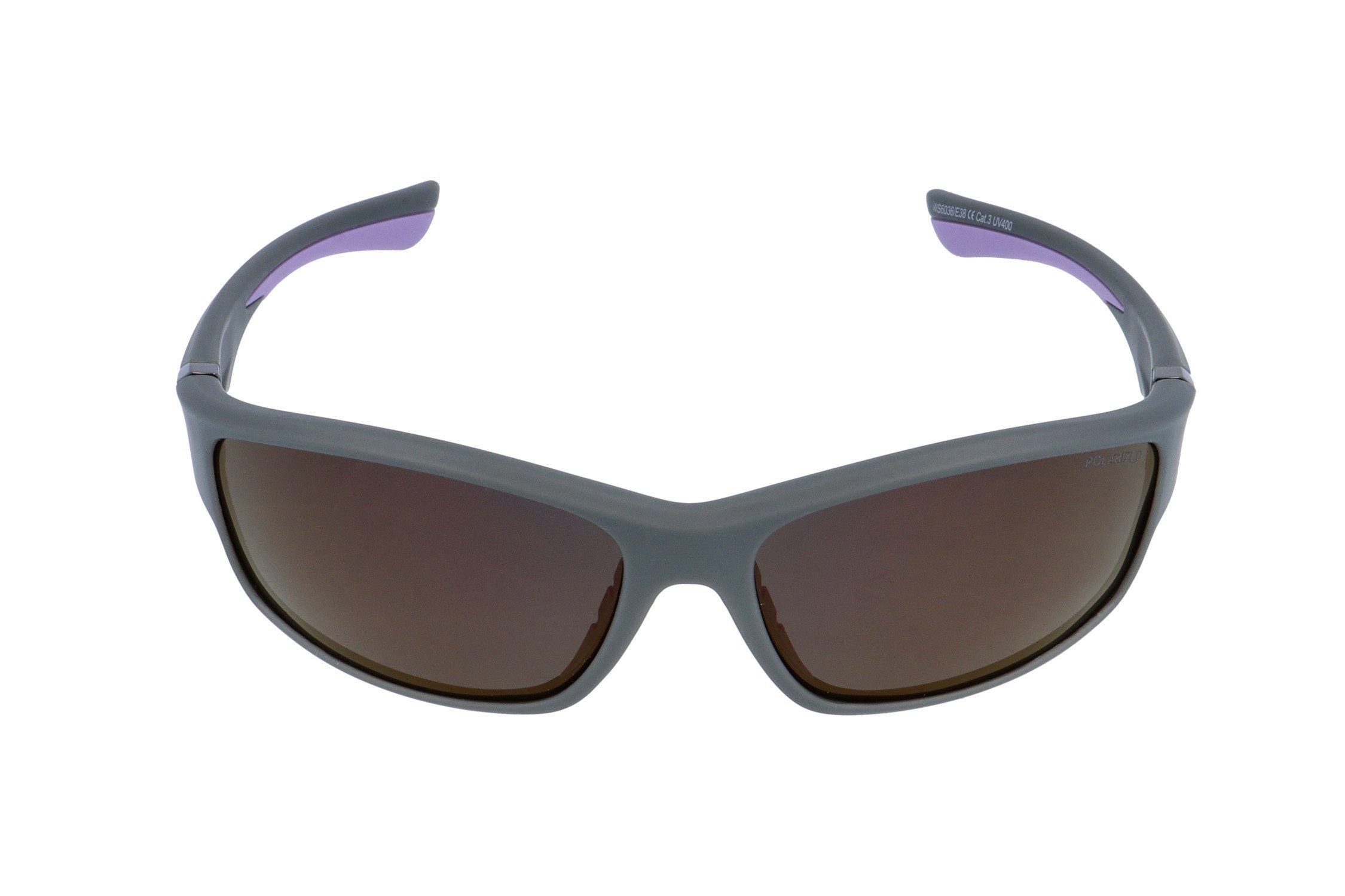 Gamswild Sportbrille UV400 Sportbrille Sonnenbrille Fahrradbrille Skibrille polarisierte, Gläser Damen Herren Modell WS6036 in blau, lila, grün