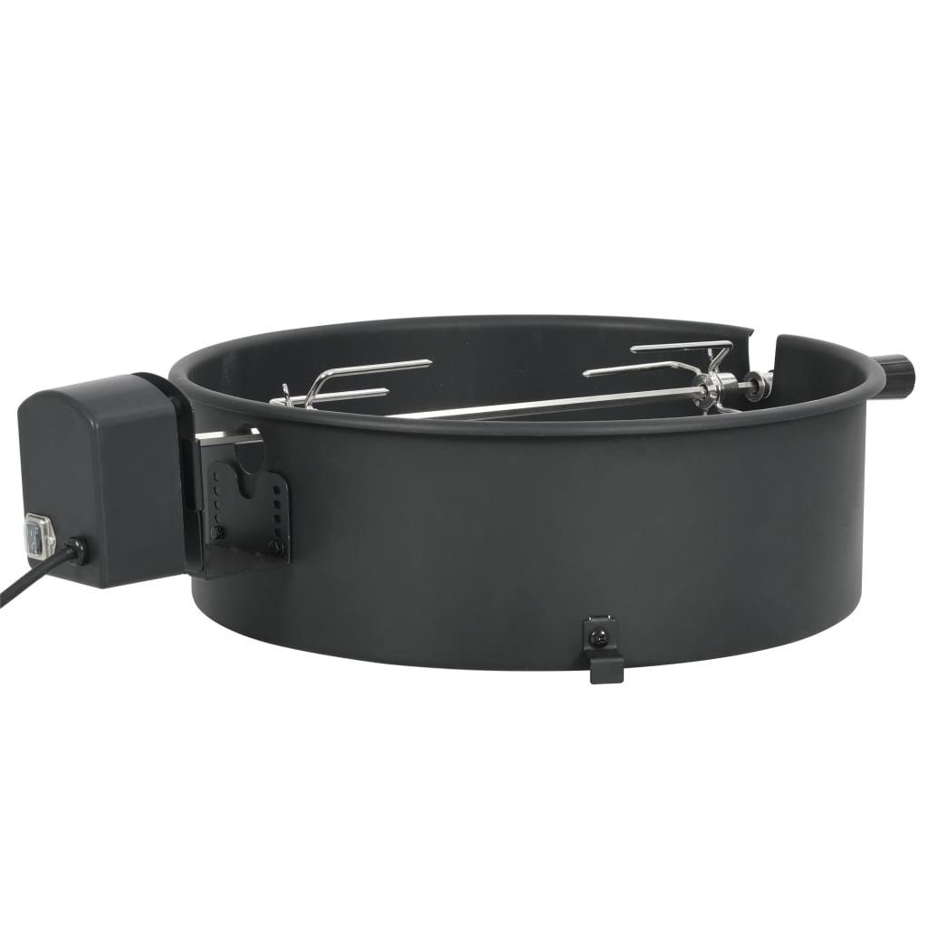 vidaXL Elektrogrill BBQ Rotisserie Ring Set 47 cm Schwarz