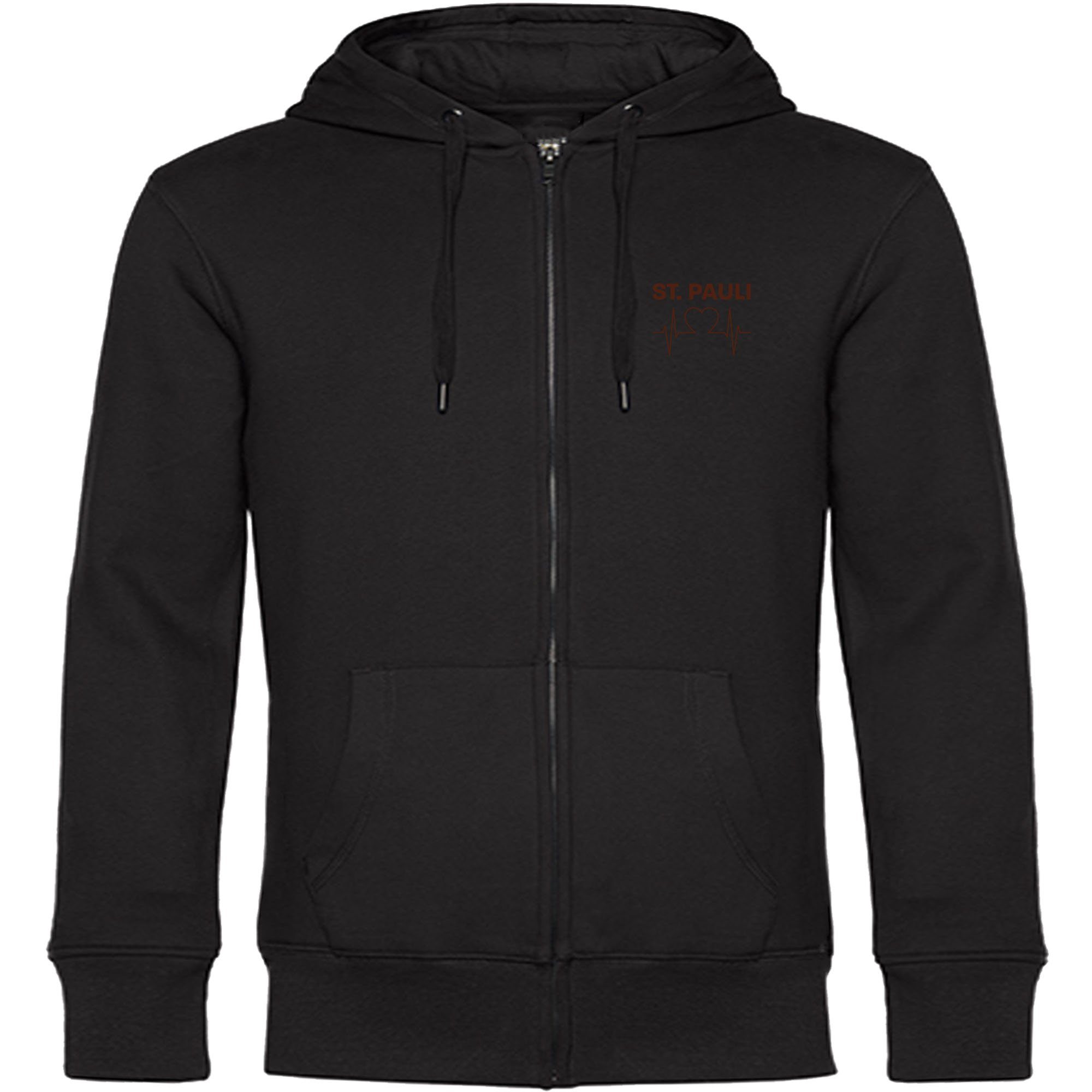 Kapuzensweatjacke St. Pauli - Herzschlag - Sweat