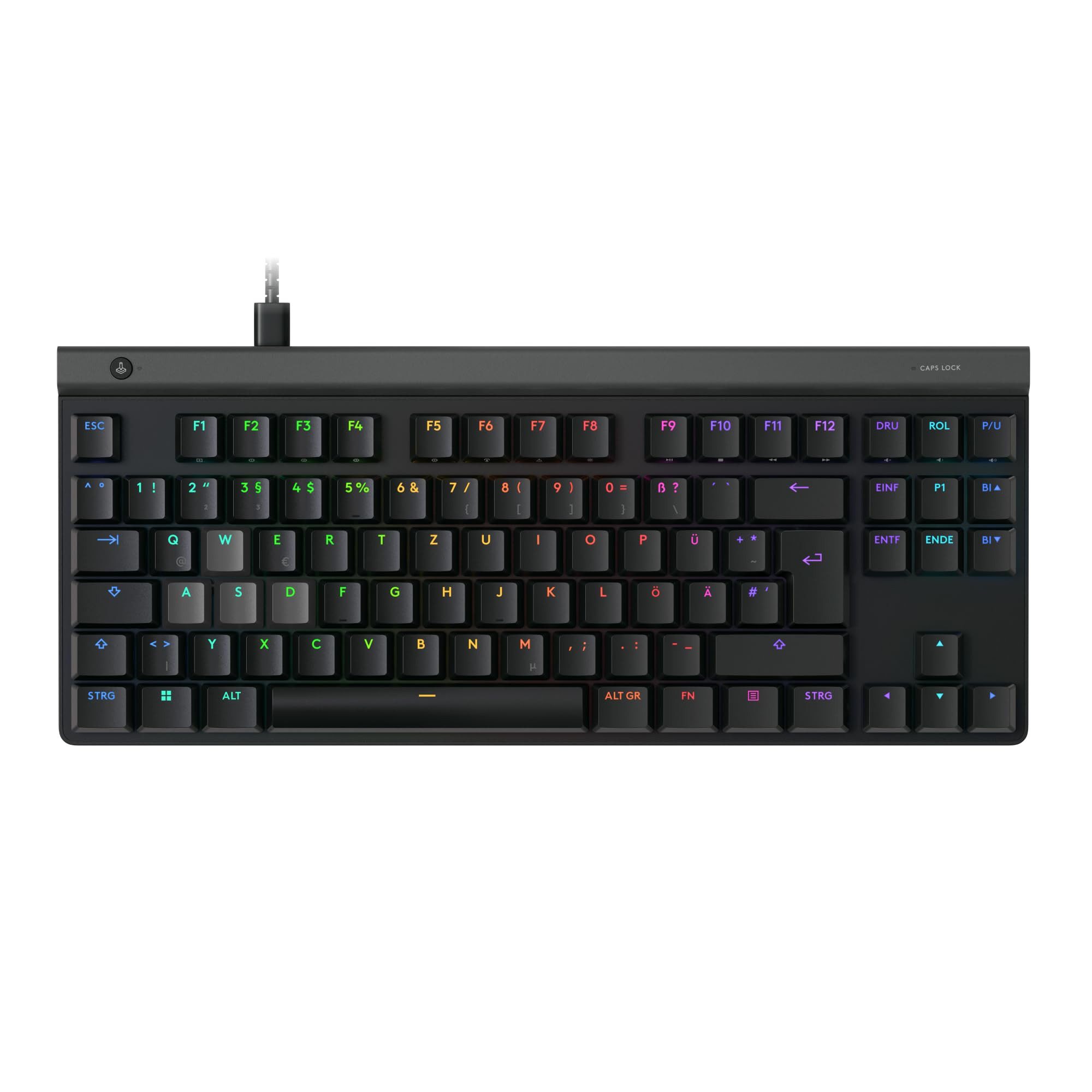 Logitech G515 Rapid TKL Tastatur (Compact Gaming Tastatur, Mechanische Tasten, Schwarz)