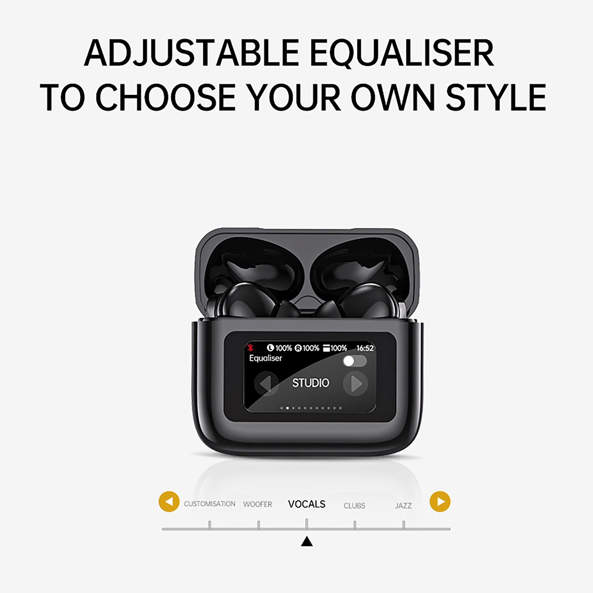 ibettertec Bluetooth Kopfhörer Sport, in Ear Kopfhörer Kabellos Bluetooth 5.3 mit In-Ear-Kopfhörer (HD Mic, Herausragender Sound, 40 Std Spielzeit, Comfort Fit, Dual LED-Anzeige, IP7 Wasserdicht Ohrhörer mit Ohrhaken, Kopfhörer, TWS In-Ear-Kopfhörer, In Ear Ohrhörer, Open Ear Kopfhörer)