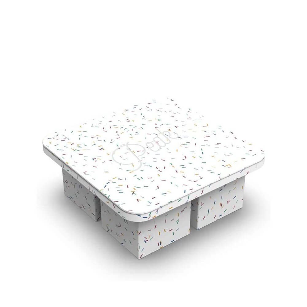 Large speckled Eiswürfelform w&p Ice Eiswürfelbehälter design Extra white Tray