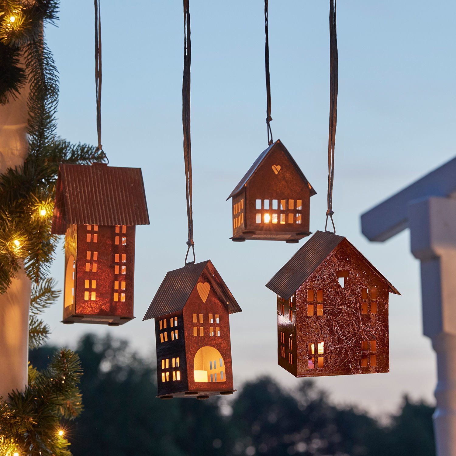 Mirabeau Kerzenlaterne Laterne 4er Set Treyford antikkupfer günstig online kaufen