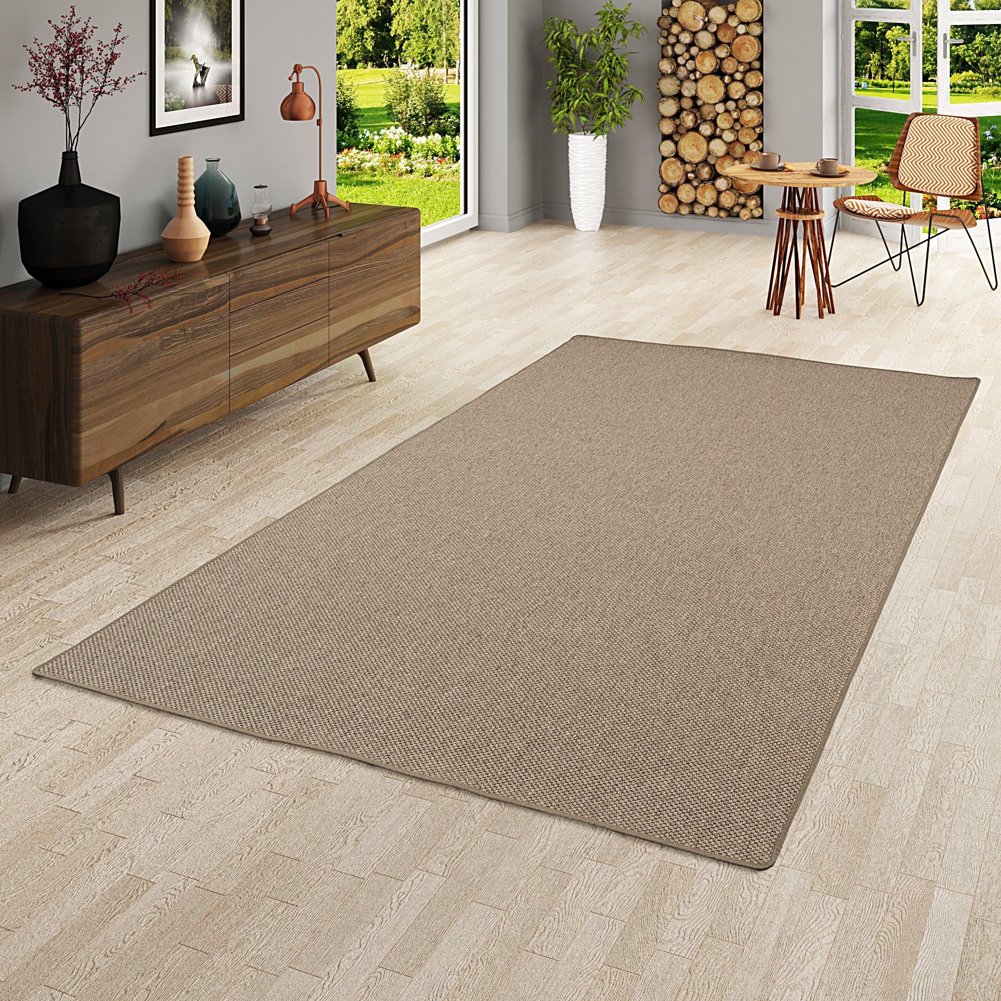Snapstyle Designteppich Flachgewebe Natur Teppich Bentzon, günstig online kaufen