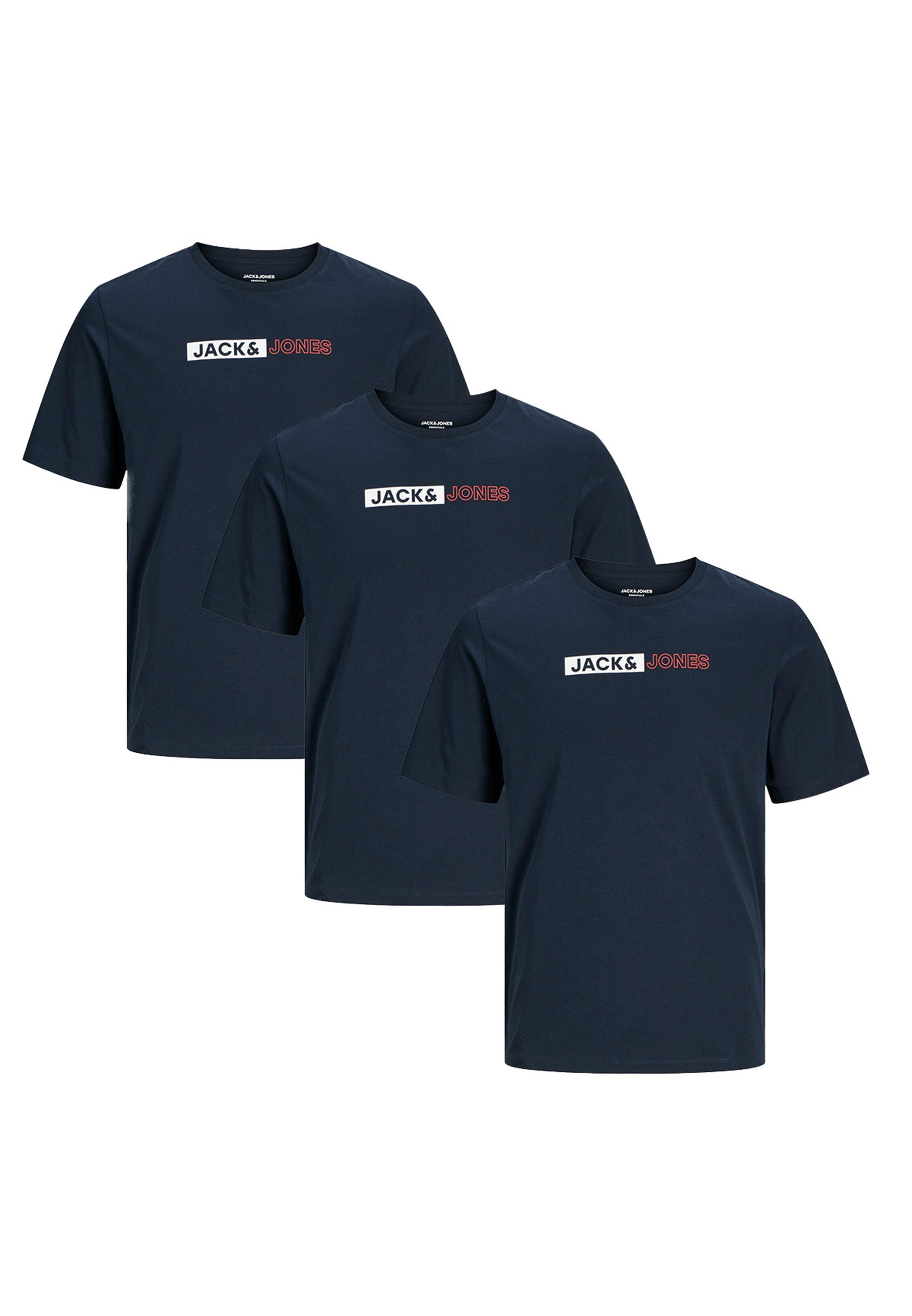 Jack & Jones T-Shirt 3er Pack günstig online kaufen