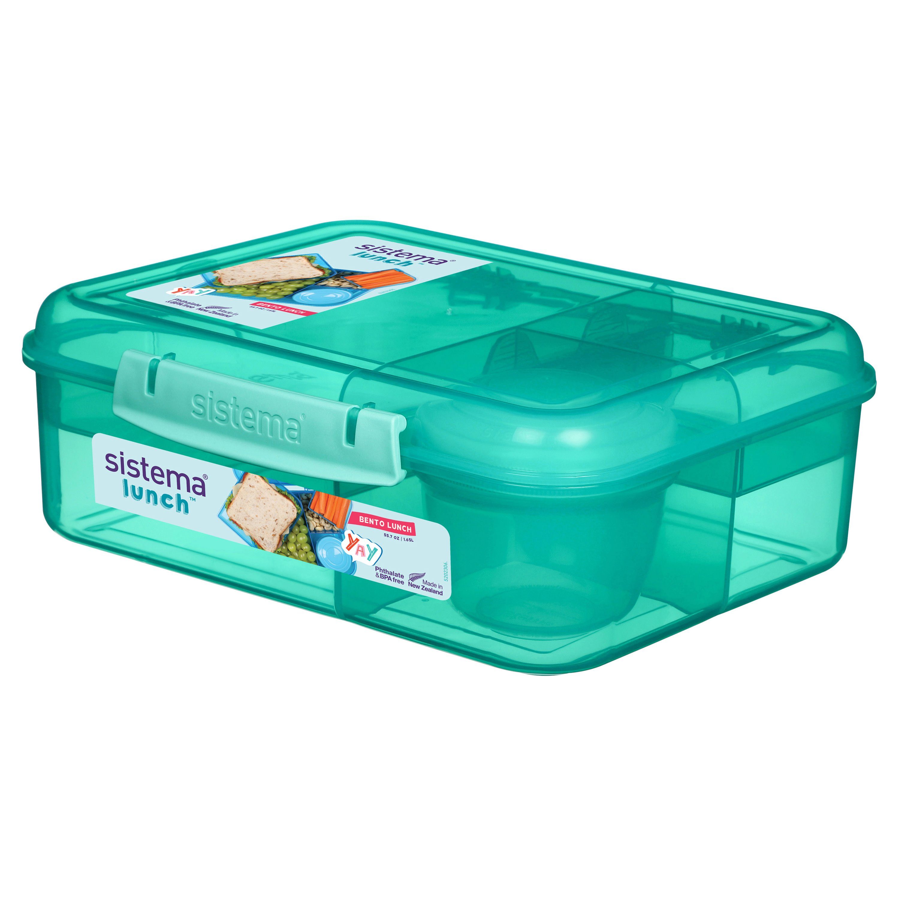 sistema Frischhaltedose Sistema 1,65L Bento Lunch To Go Lunchbox farbig sortiert