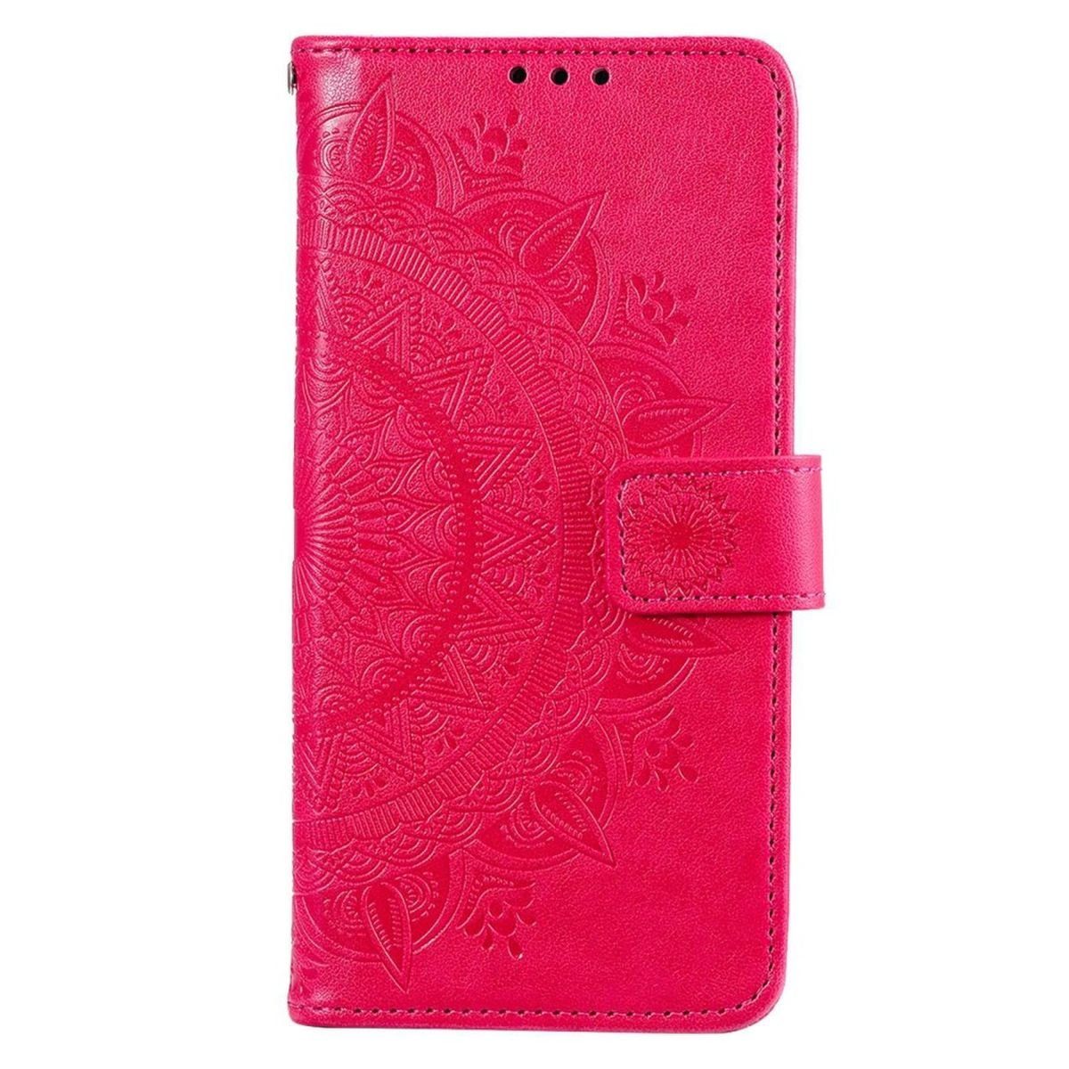 CoverKingz Handyhülle Hülle für Samsung Galaxy M53 5G Handyhülle Flip Case Cover Etui 17,01 cm (6,7 Zoll), Klapphülle Schutzhülle mit Kartenfach Schutztasche Motiv Mandala
