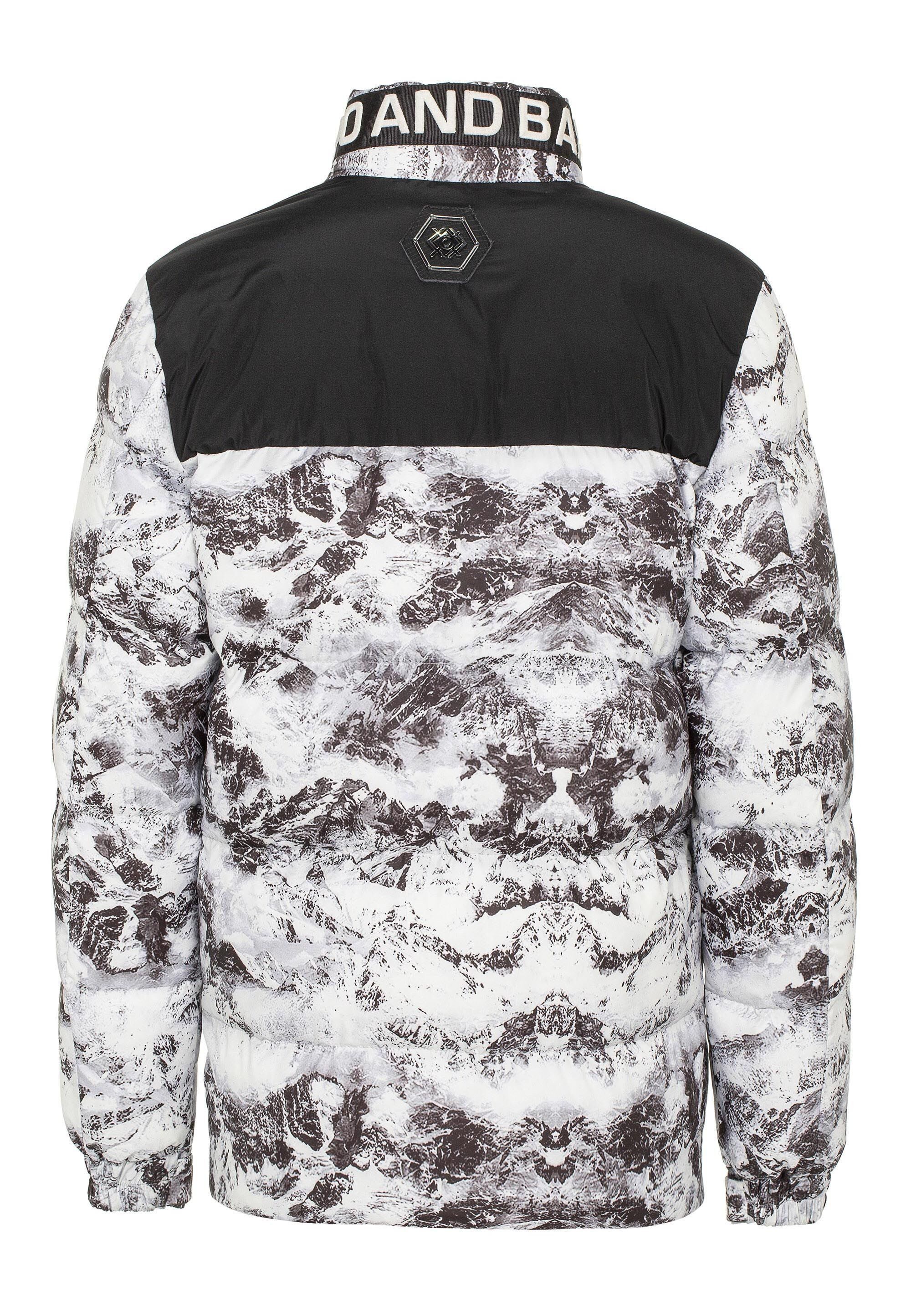 Cipo & Baxx Winterjacke Winterjacke mit Allover-Muster