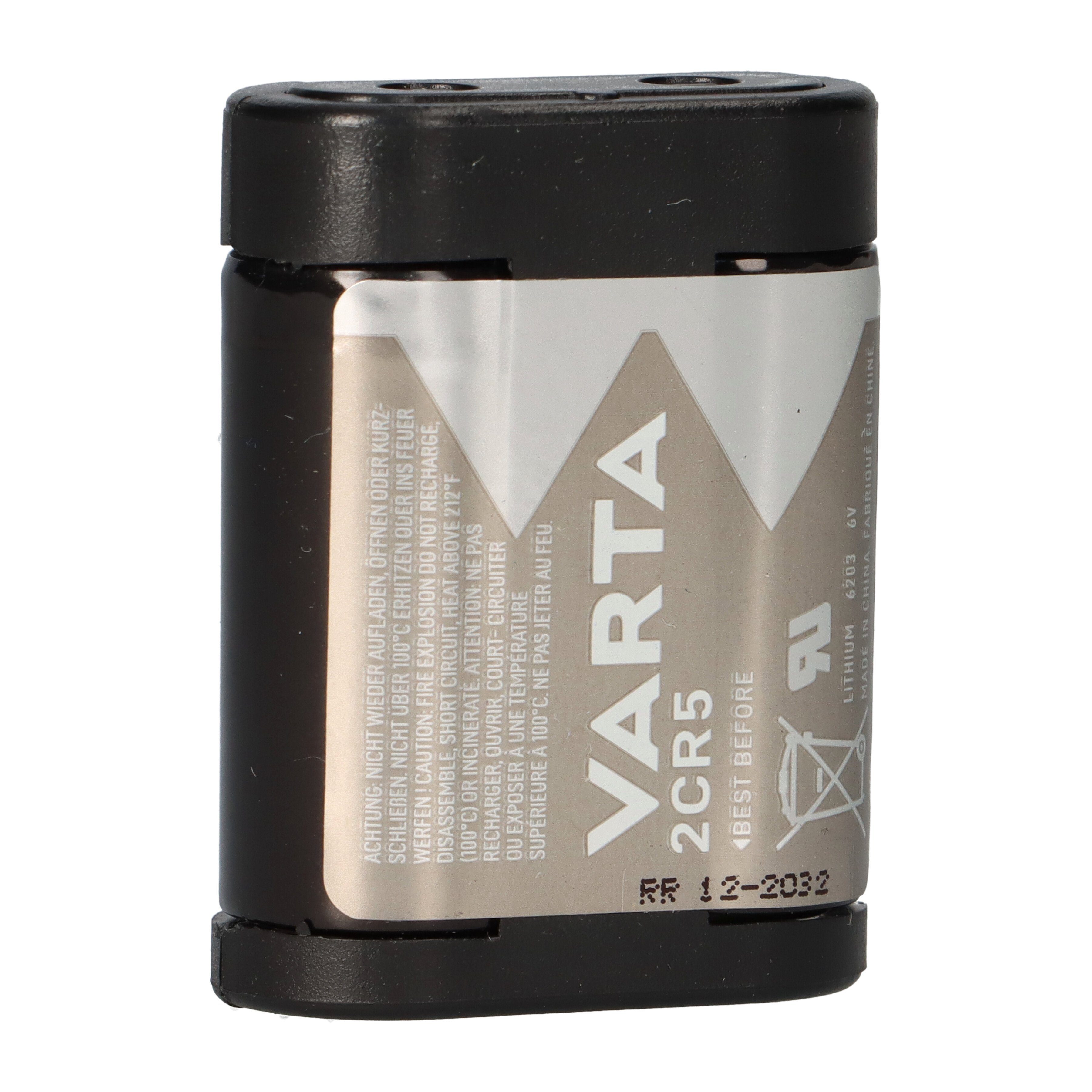 VARTA 2CR5 2CR5M Foto-Batterie Lithium 6V VARTA Professional Batterie