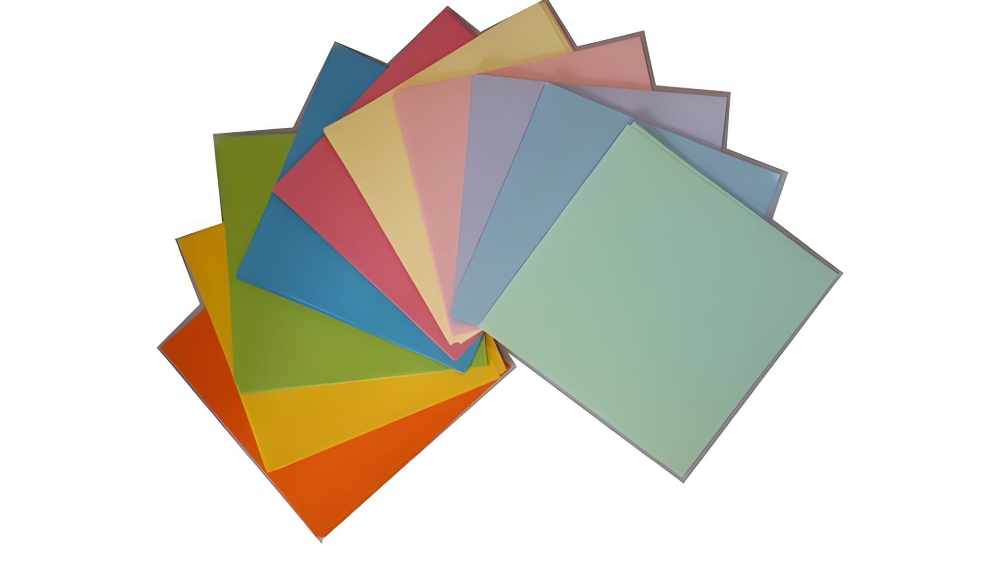 Interdruk Bastelkartonpapier Interdruk Origami-Papier 20X20cm Fluo+Pastellfarben 100 Blatt