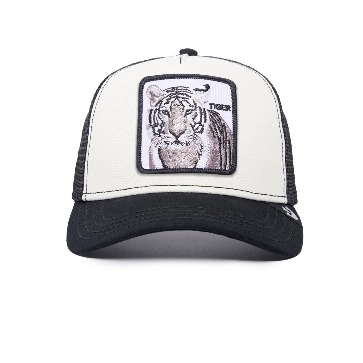 GOORIN Bros. Trucker Cap Goorin Bros. The White Tiger Trucker Cap The Farm Animal Black/White (Basecap, Meshcap, Trucker Kappe)