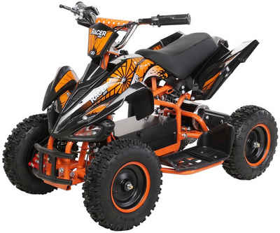 Actionbikes Motors Elektro-Kinderquad Mini Kinder Elektroquad Racer 1000 W 36 V, Belastbarkeit 50 kg, (1-tlg), bis 50 kg - Scheibenbremsen - Safety Touch System Fußschalter