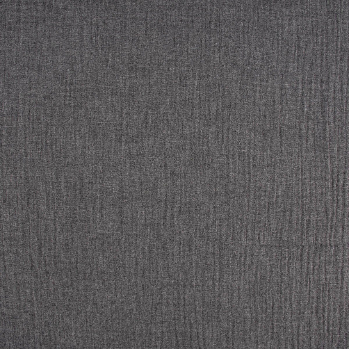 SCHÖNER LEBEN. Stoff Musselin Stoff Meterware Baumwolle einfarbig grau meliert 135cm, atmungsaktiv