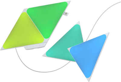 nanoleaf LED Panel Nanoleaf Shapes Triangles Starter Kit - 4PK, Dimmfunktion, LED fest integriert, Farbwechsler