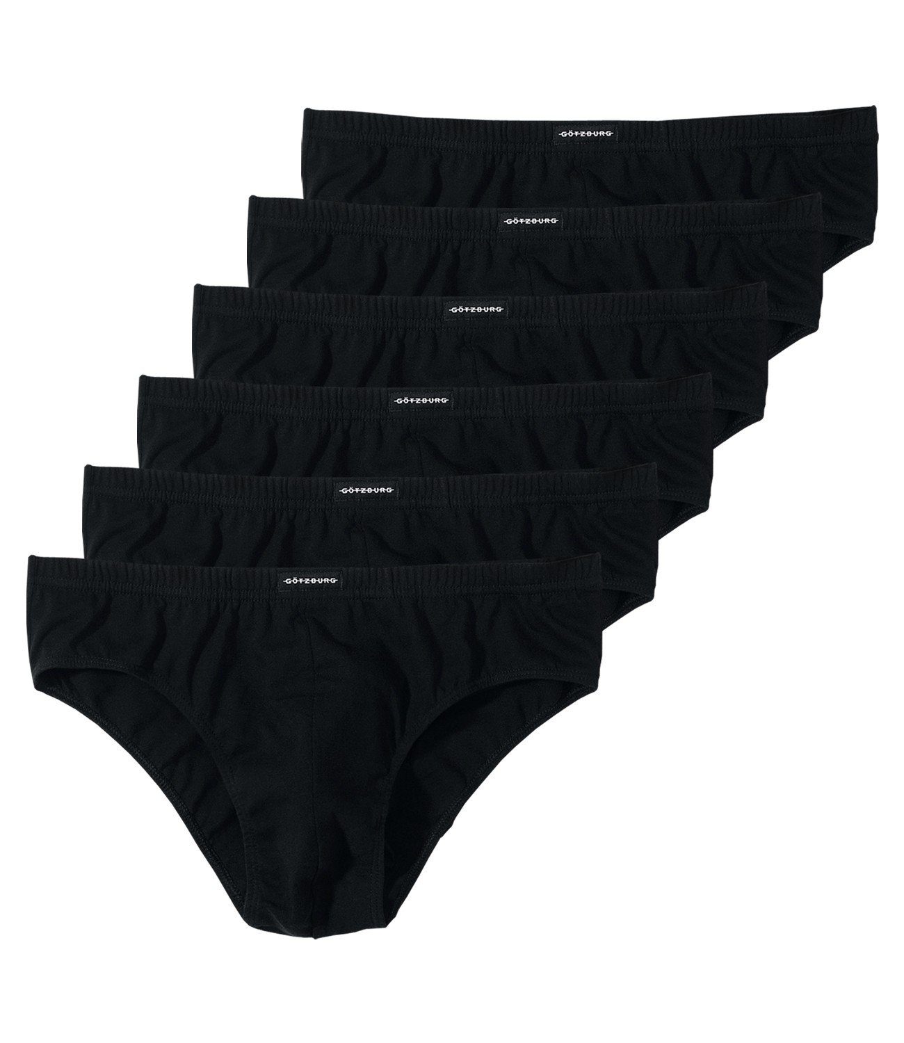 GÖTZBURG Slip Pure Cotton (6-St) mit doppeltem Frontbeeich ohne Eingriff