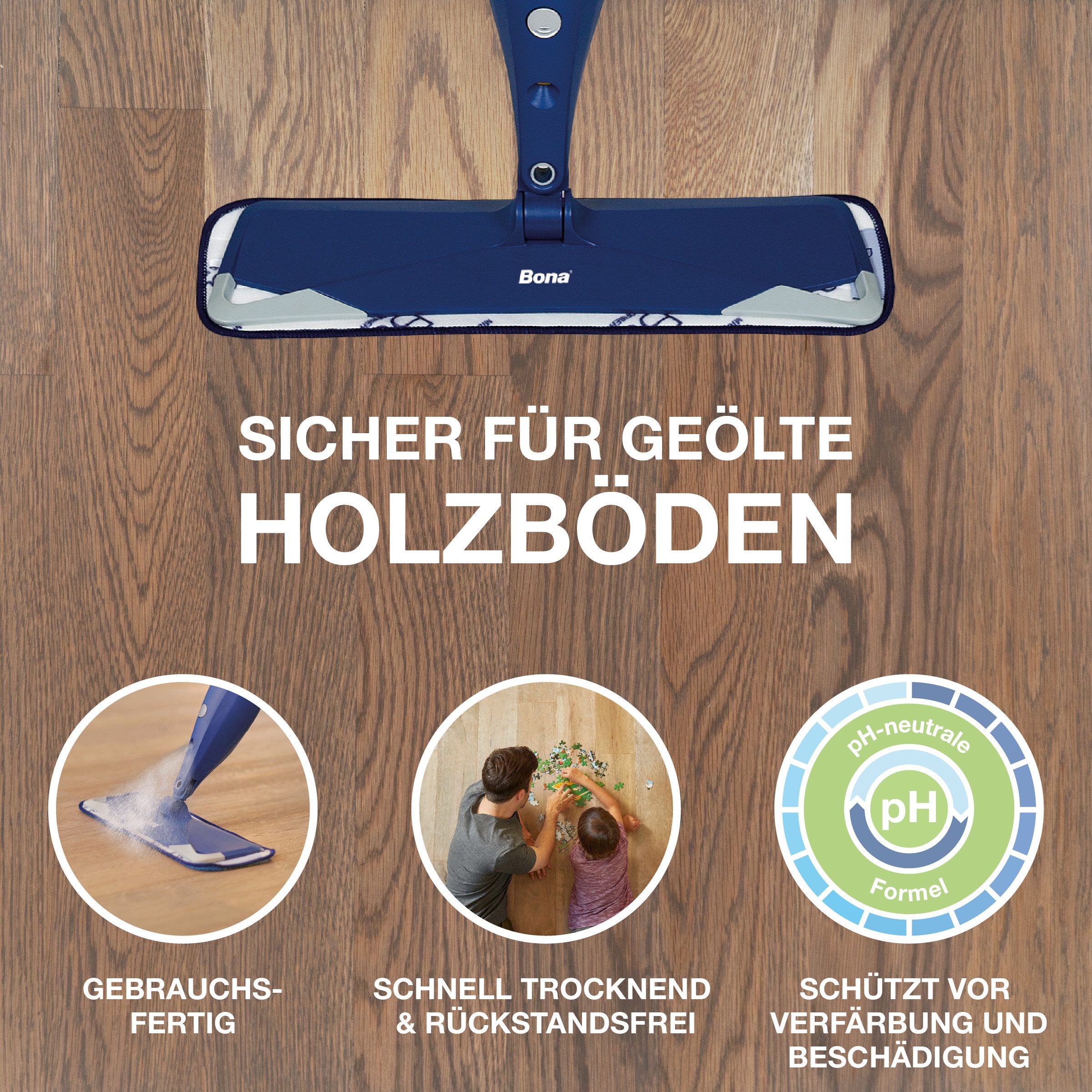 Bona Reiniger für geölte Böden Nachfüllkanister 2,5 L Fussbodenreiniger (Enthält pflanzliche Inhaltsstoffe, die das Holz reinigen und nähren)