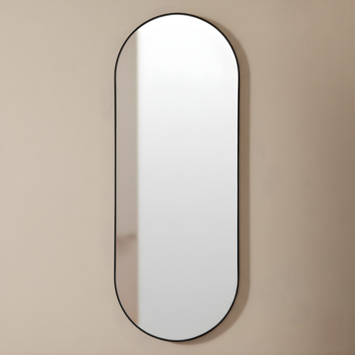 EDAXO Wandspiegel Dekorativer Wandspiegel ALVA, 80 x 30 cm, Splitterschutzfolie