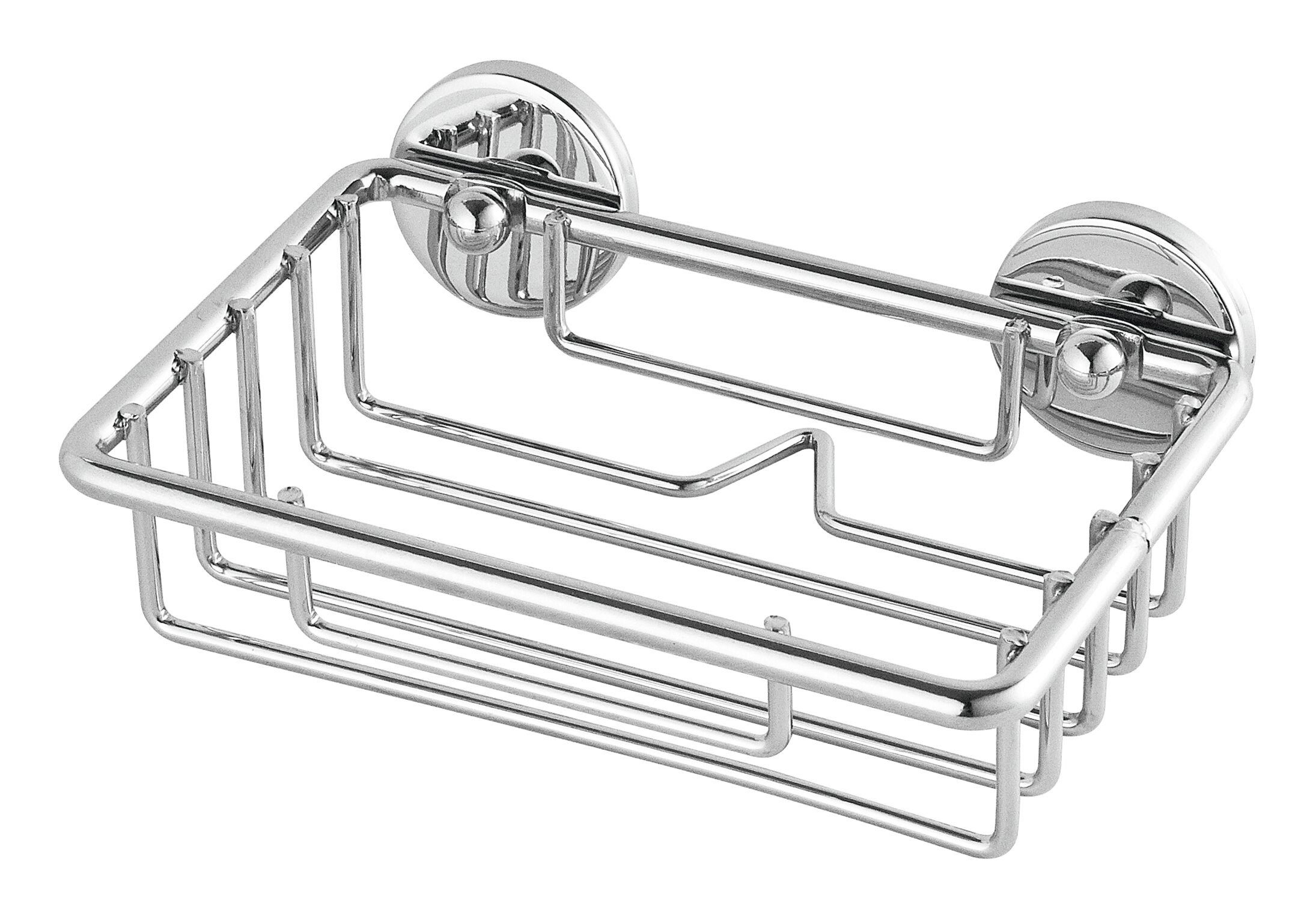 tesa Duschablage 1x tesa Baath Seifenschale, Komplett-Set 2-tlg., chrom 9,5 cm : 0 cm : 5 cm