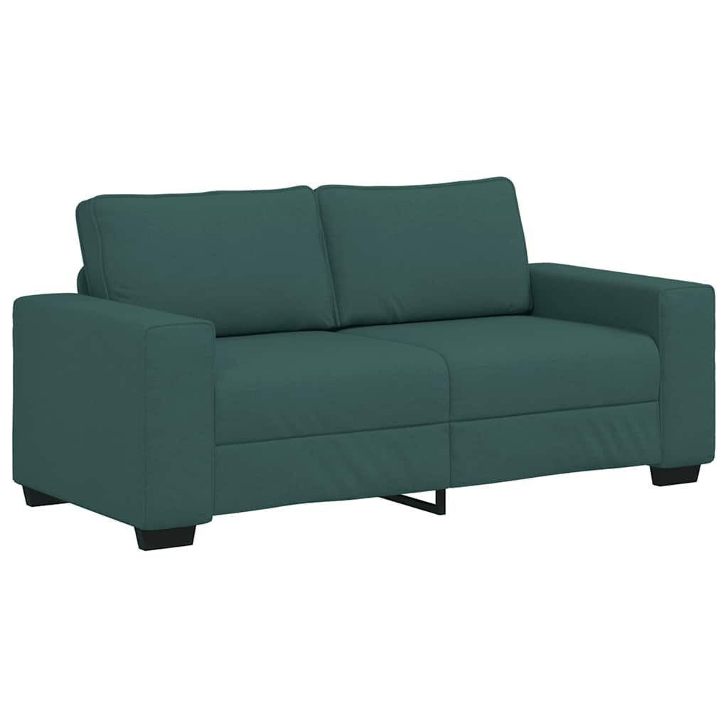 vidaXL Sofa 2-Sitzer-Sofa Dunkelgrün 140 cm günstig online kaufen
