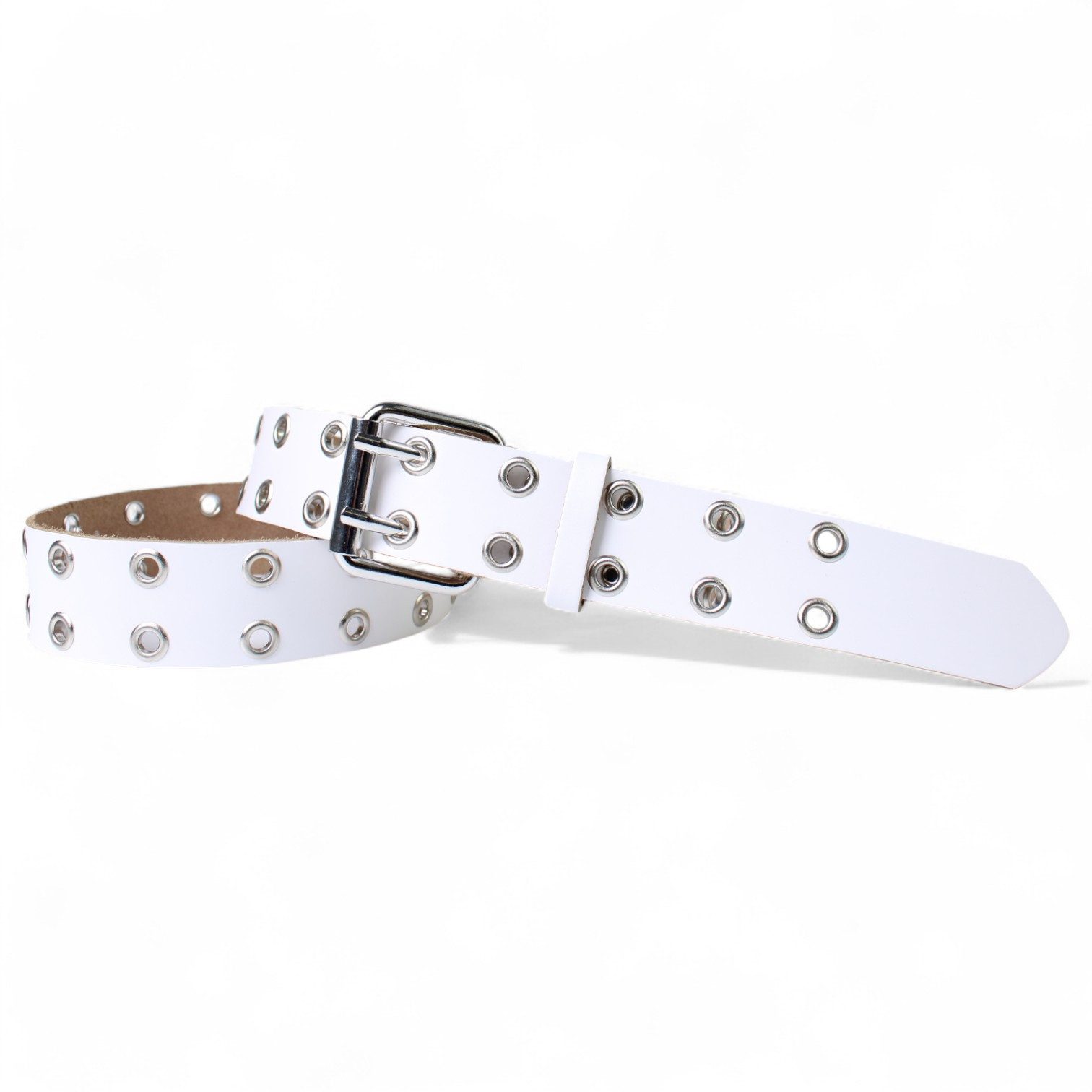 FRONHOFER Nietengürtel 18747 (1-St) 4 cm, Rindleder, Doppeldorn Retro Jeansgürtel