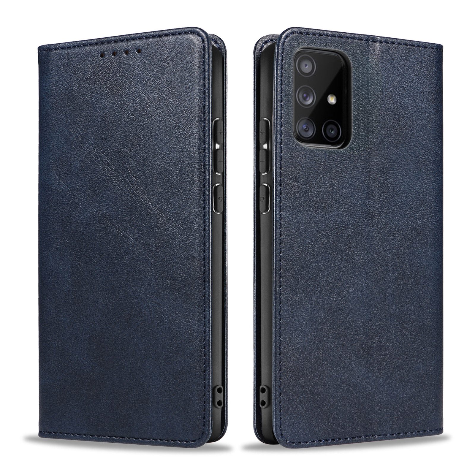 Tec-Expert Handyhülle Tasche Hülle für Samsung Galaxy A51 6.5 Zoll, 6.5", Cover Klapphülle Case mit Kartenfach Fliphülle aufstellbar
