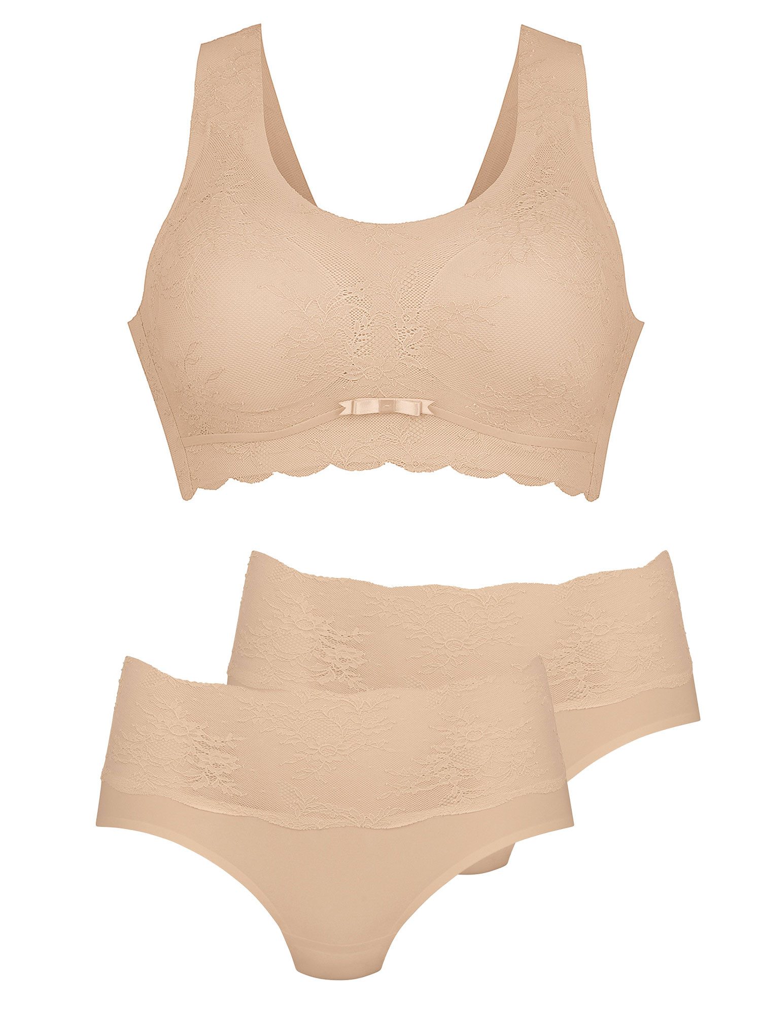 Anita since 1886 Set: Bralette-BH 3er Pack Bralette & Seamless High Waist Essential (Spar-Set, 3-tlg)
