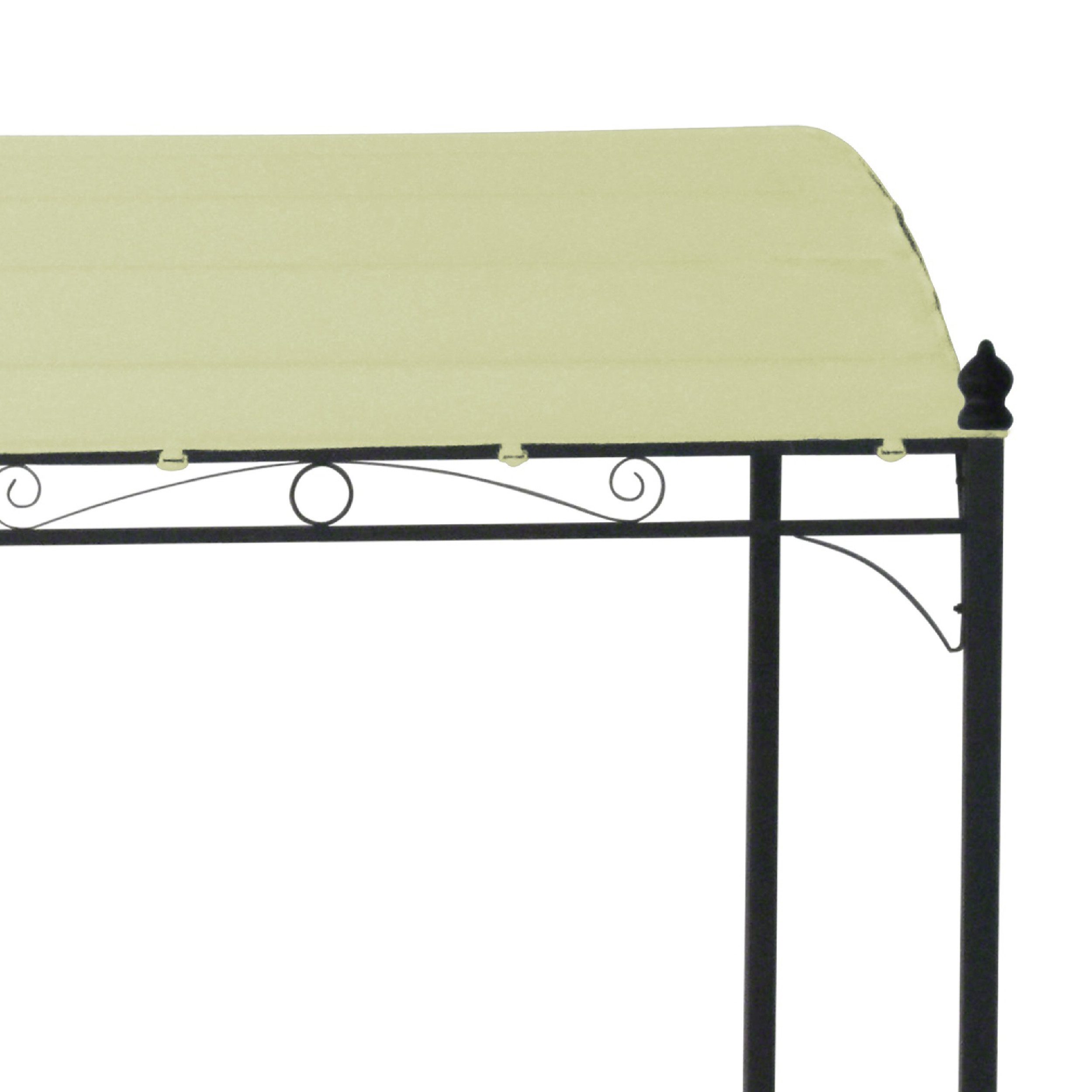 TPFGarden Pavillon MANDALA, Anbaupavillon 3x3 Meter - Stahlgestell - PVC-beschichtetes Polyester