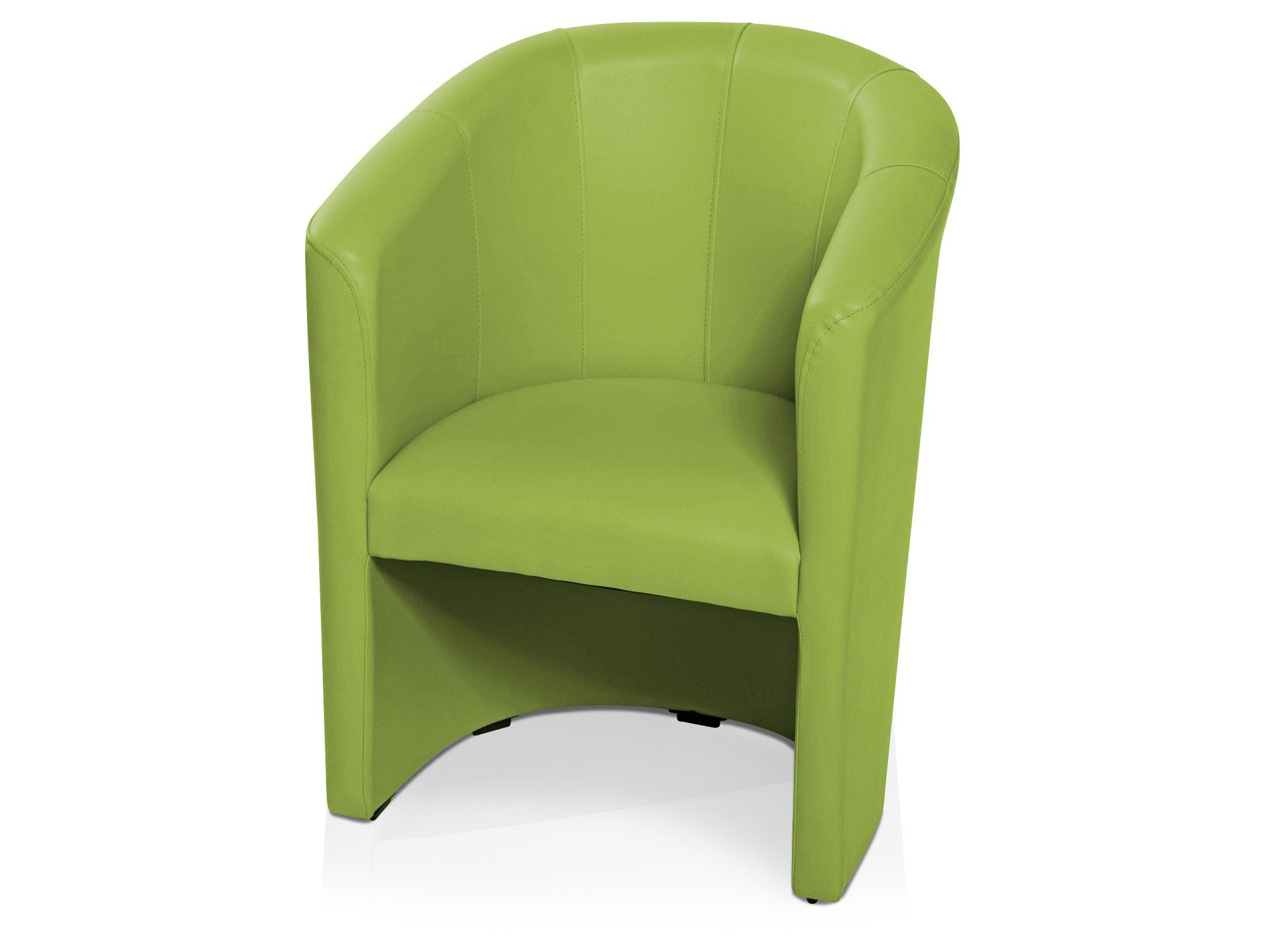 Moebel-Eins Sessel ABIZA Cocktailsessel, Material Kunstleder, ABIZA Cocktailsessel, Material Kunstleder grün