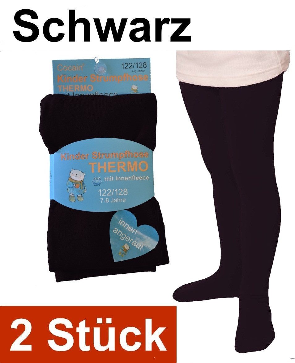 Thermostrumpfhose Warme Thermo Kinder-Strumpfhose gefüttert frottee Innenfleece Winter