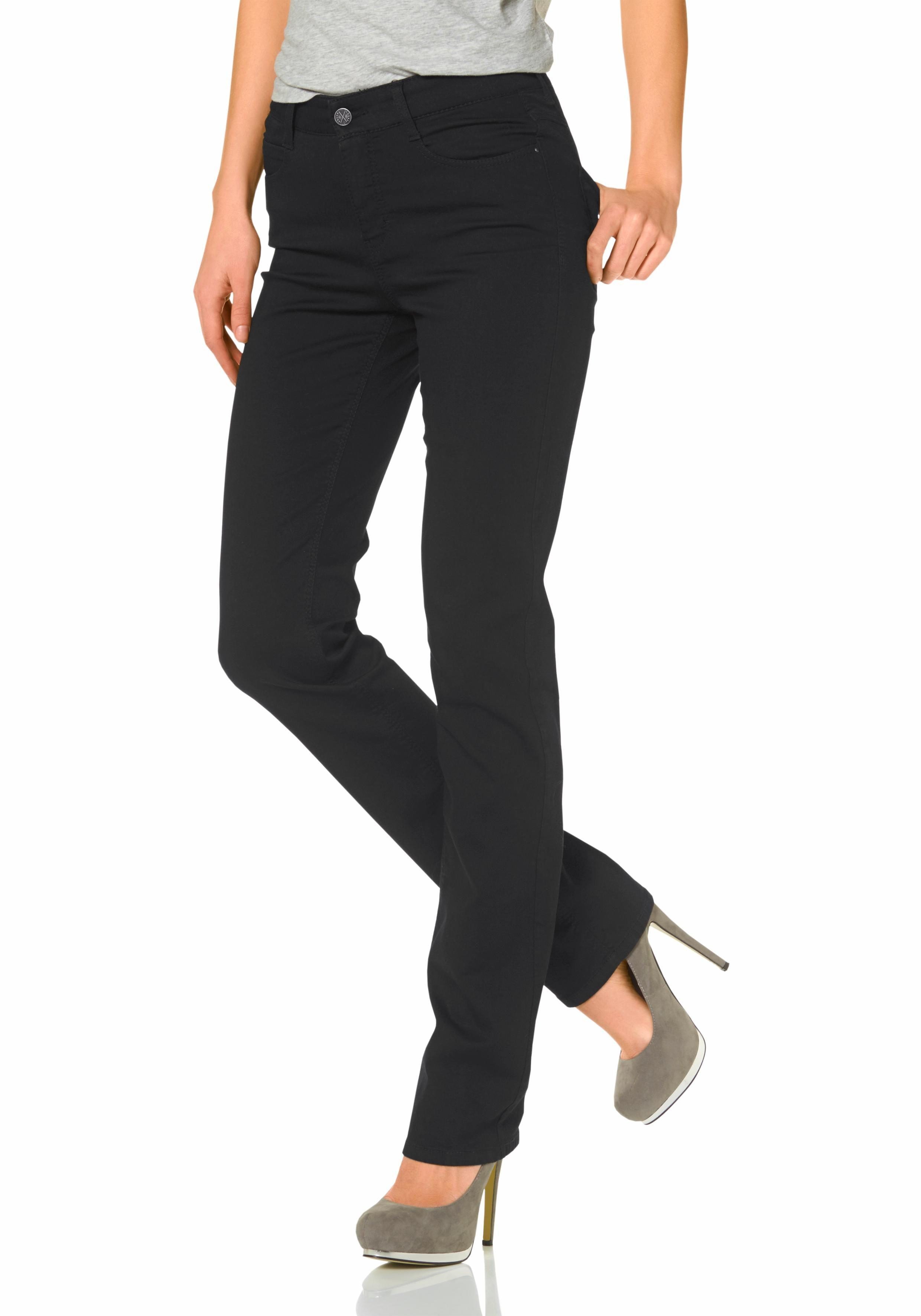 MAC schwarz Stretch-Jeans Stretch den für perfekten mit Dream Sitz
