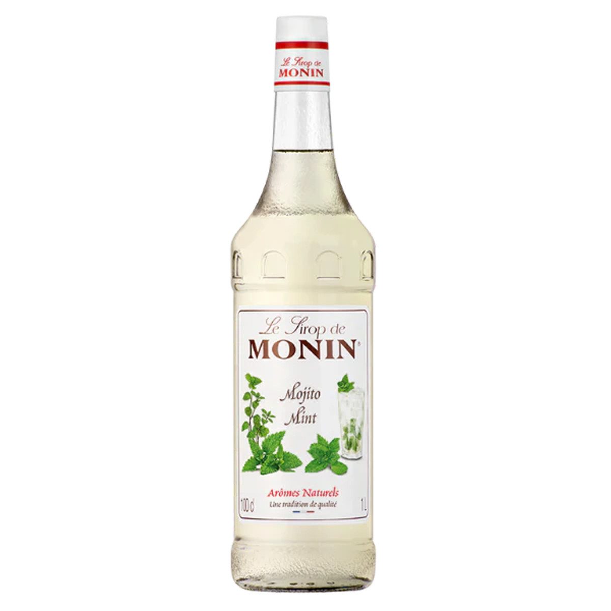 MONIN Getränke-Sirup, Monin Mojito Mint Sirup mit natürlichem Minzaroma 1000ml