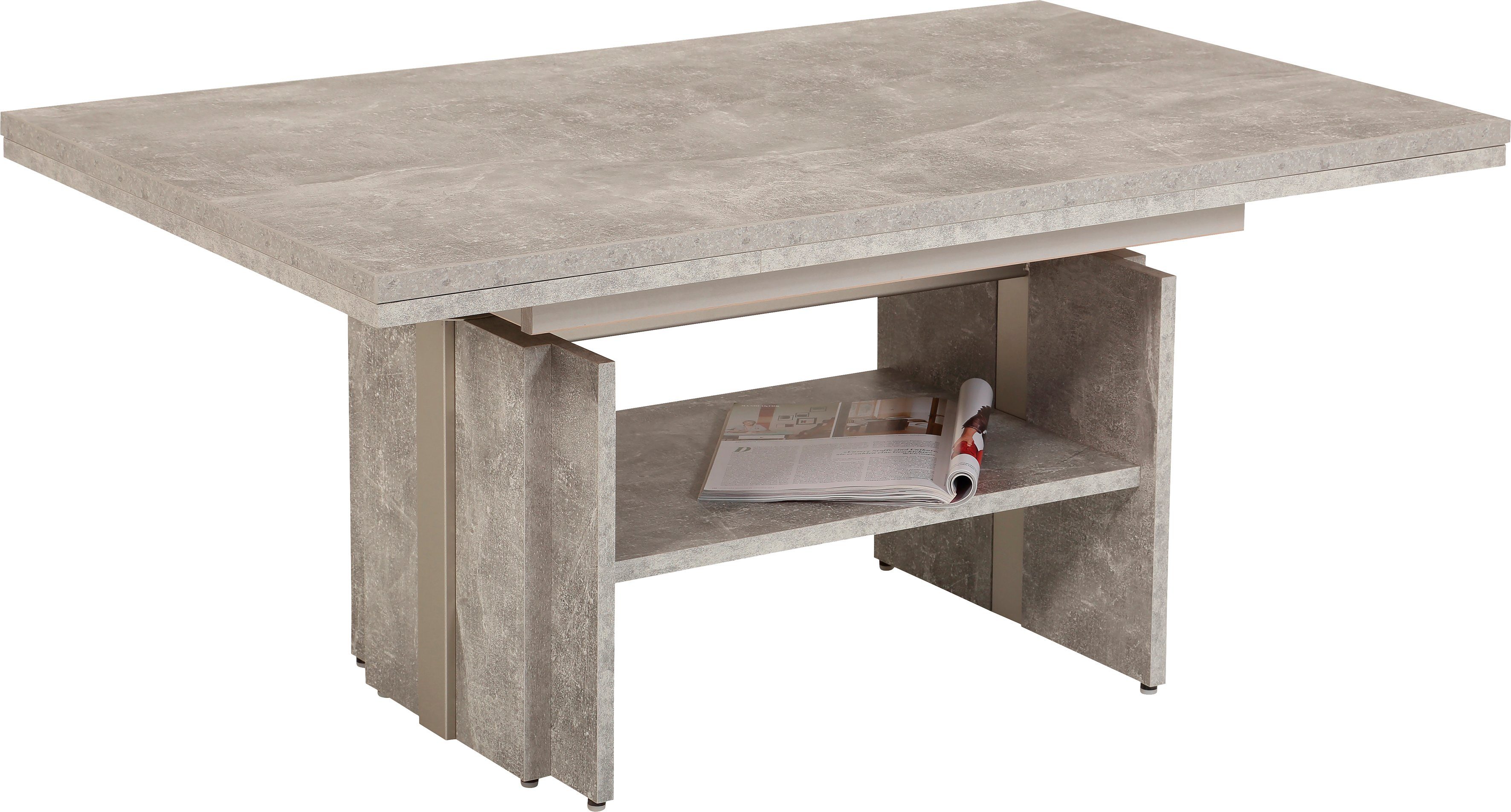HELA Couchtisch Funktionscouchtisch Henner, höhenverstellbar und ausziehbar – Bild 5 von 5