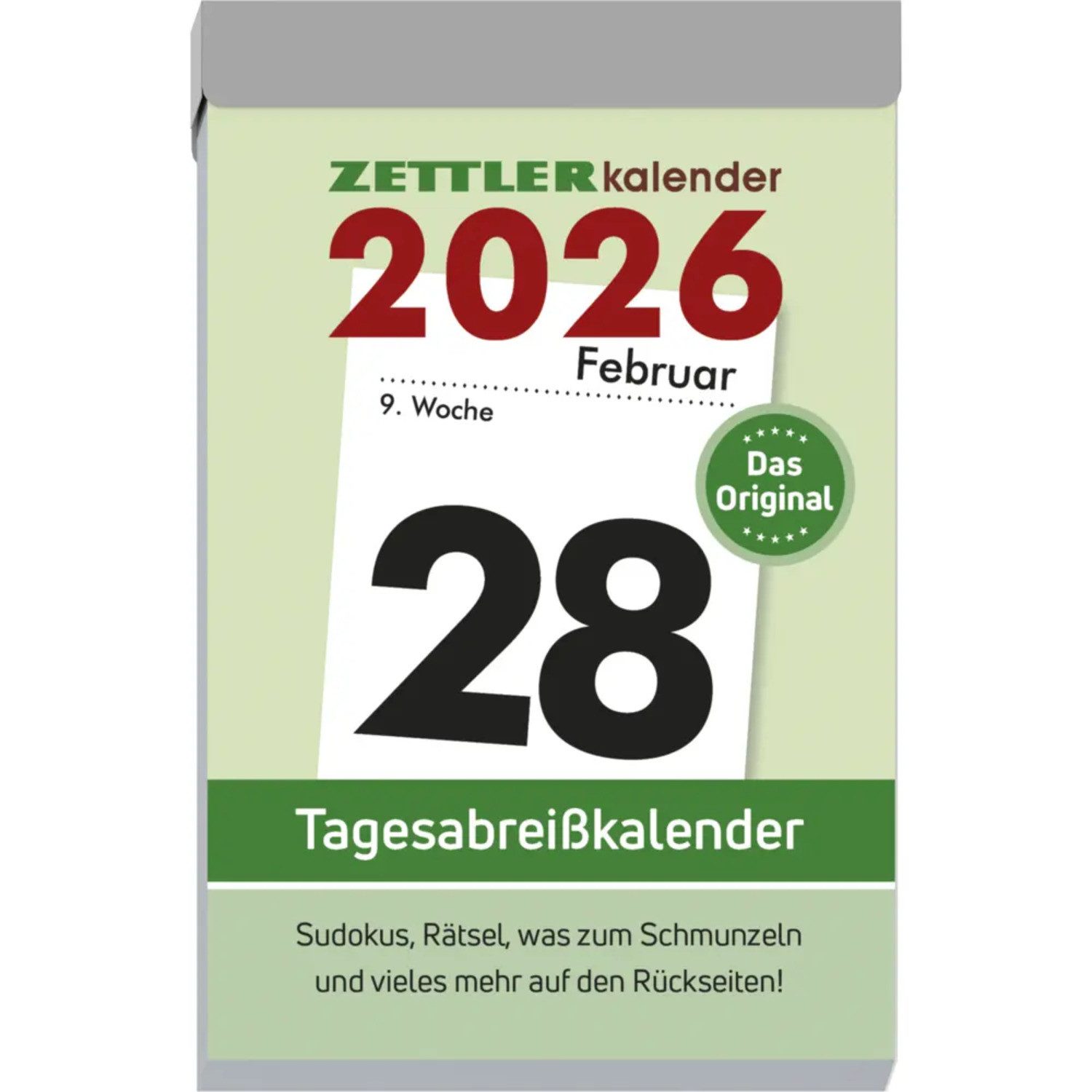 ZETTLER Abreißkalender Zettler Tagesabreißkalender L 2026 - Abreißkalender 7 × 10 cm, 1...