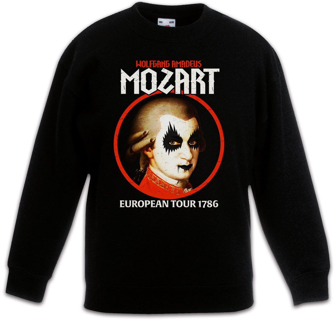 Sweatshirt Mozart European Tour Kinderpullover Black Death Wolfgang Amadeus Metal