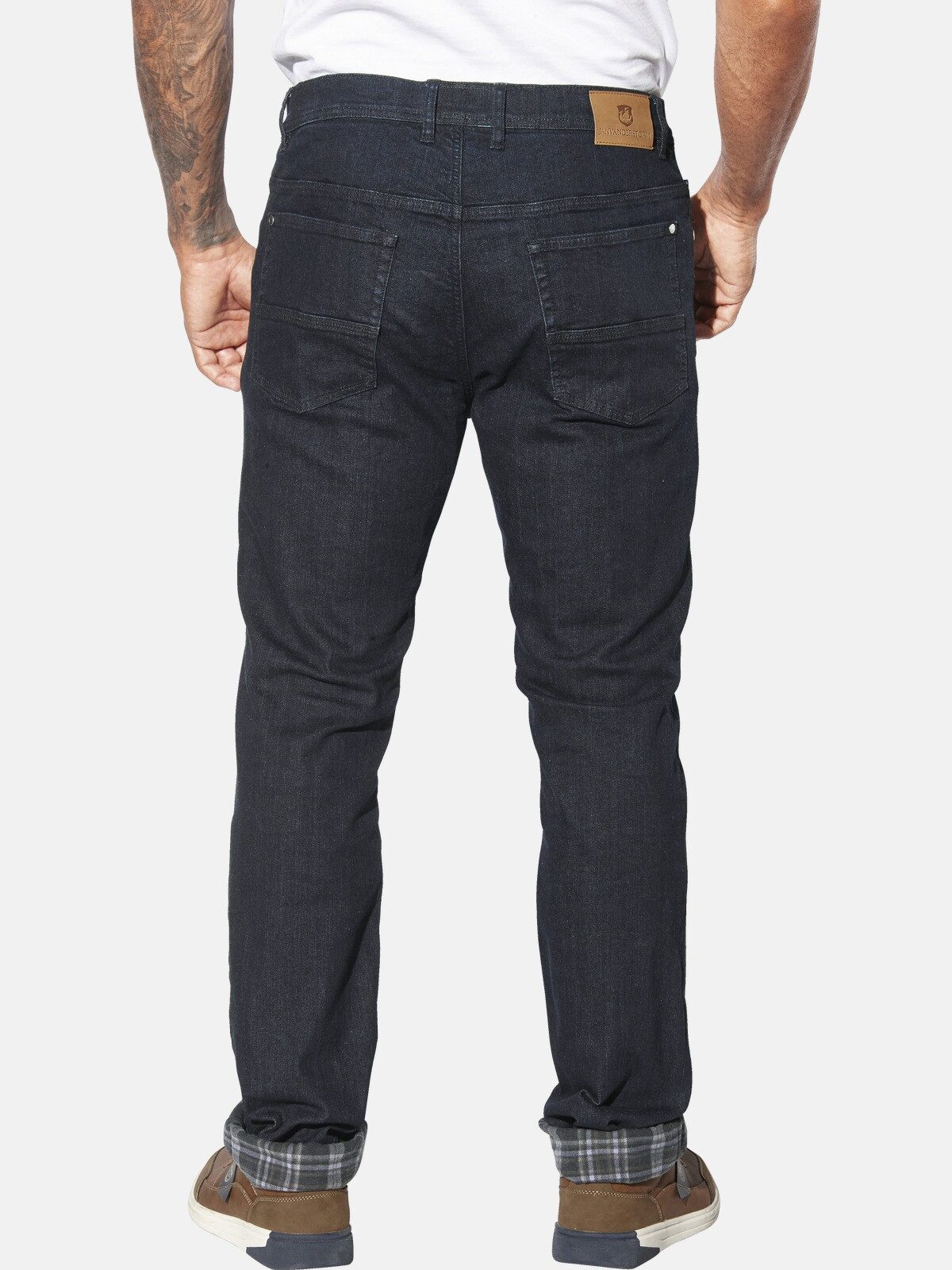 Jan Vanderstorm Thermojeans GUNNSTAD im Karo-Design