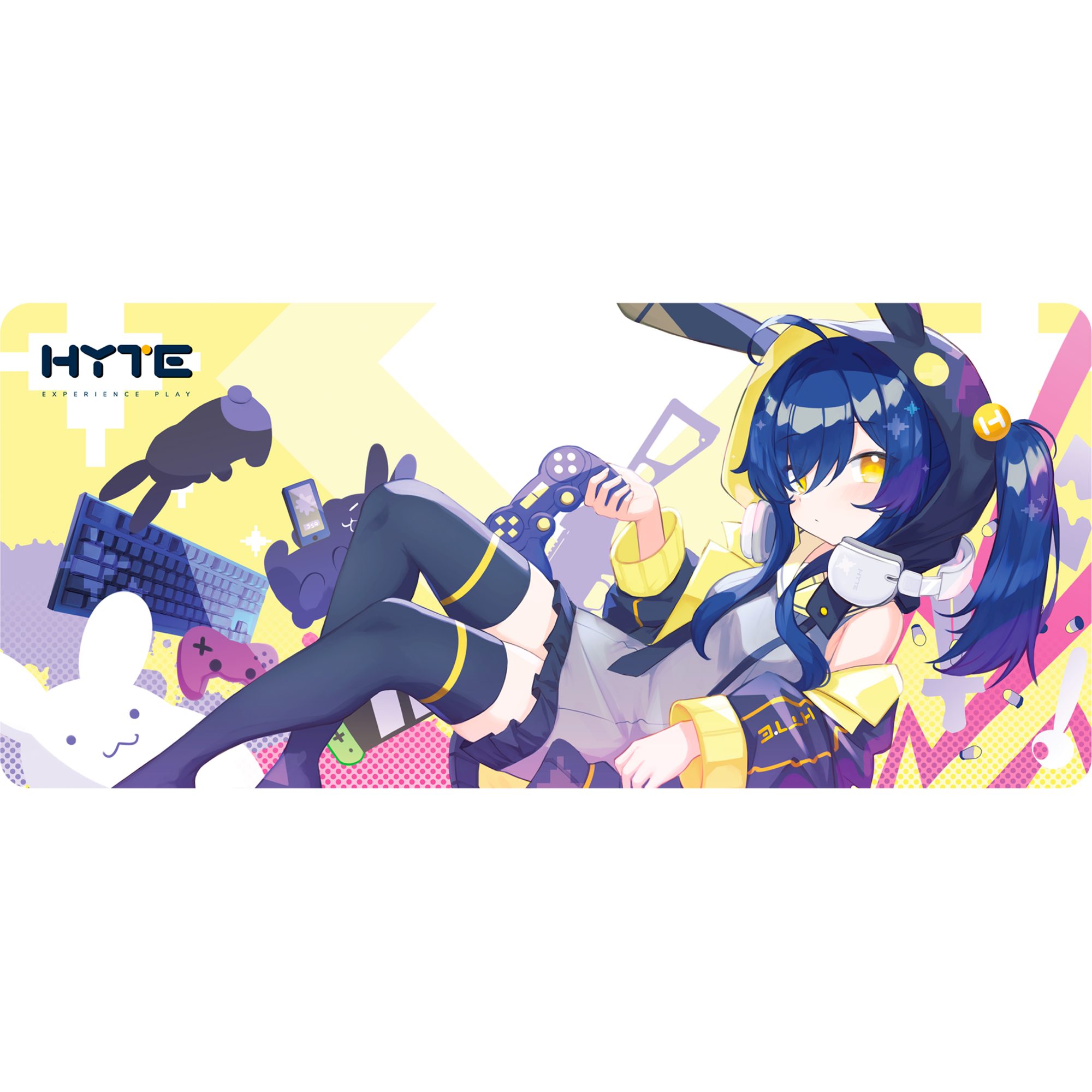 Hyte Mauspad HYTE "Bunny Splash" Desk Pad, Gaming-Mauspad