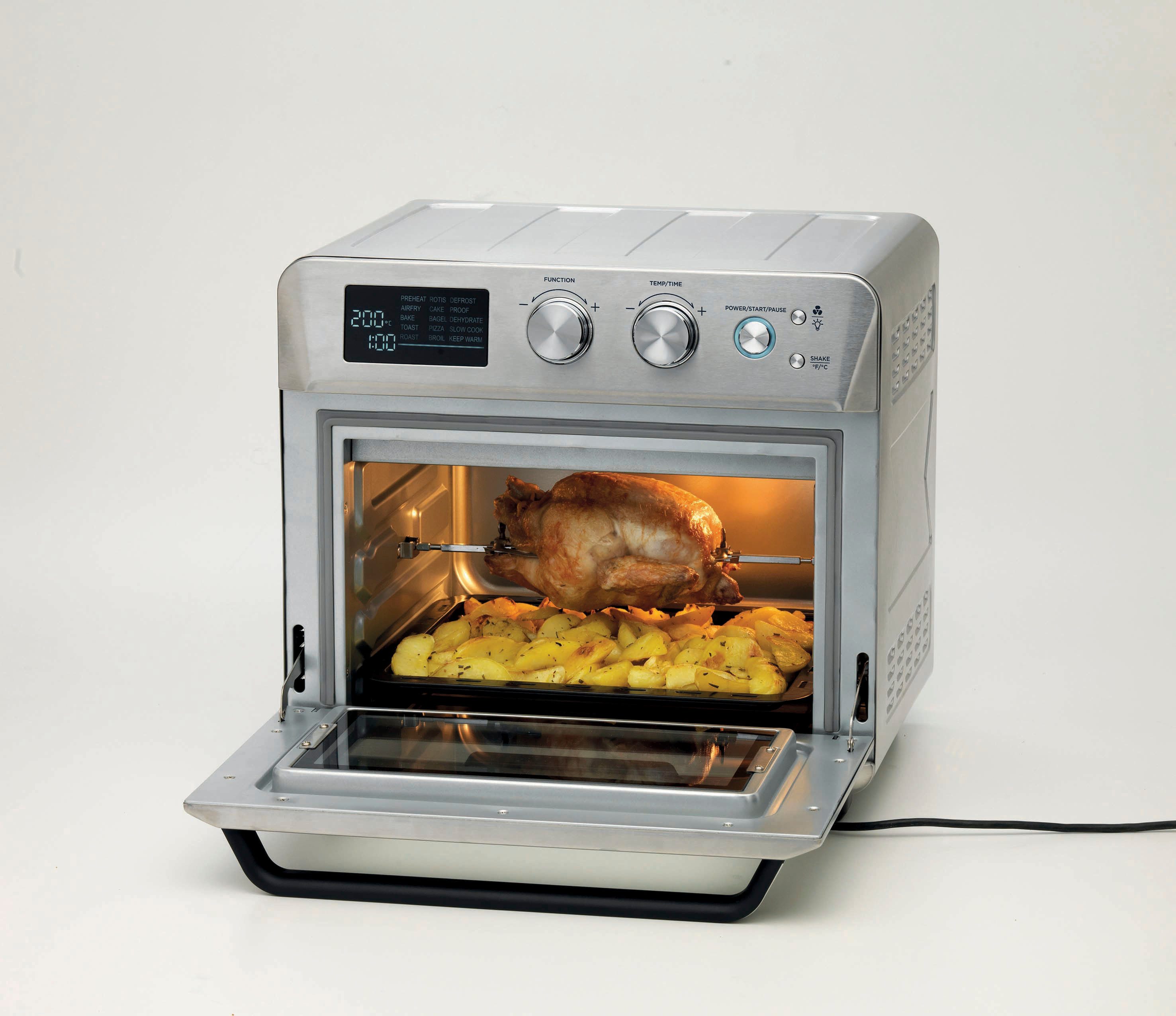 Ariete Heißluftfritteuse 4629/1, 1700 W, Mini-Backofen, Grill und Rotisserie in Einem, 25 L